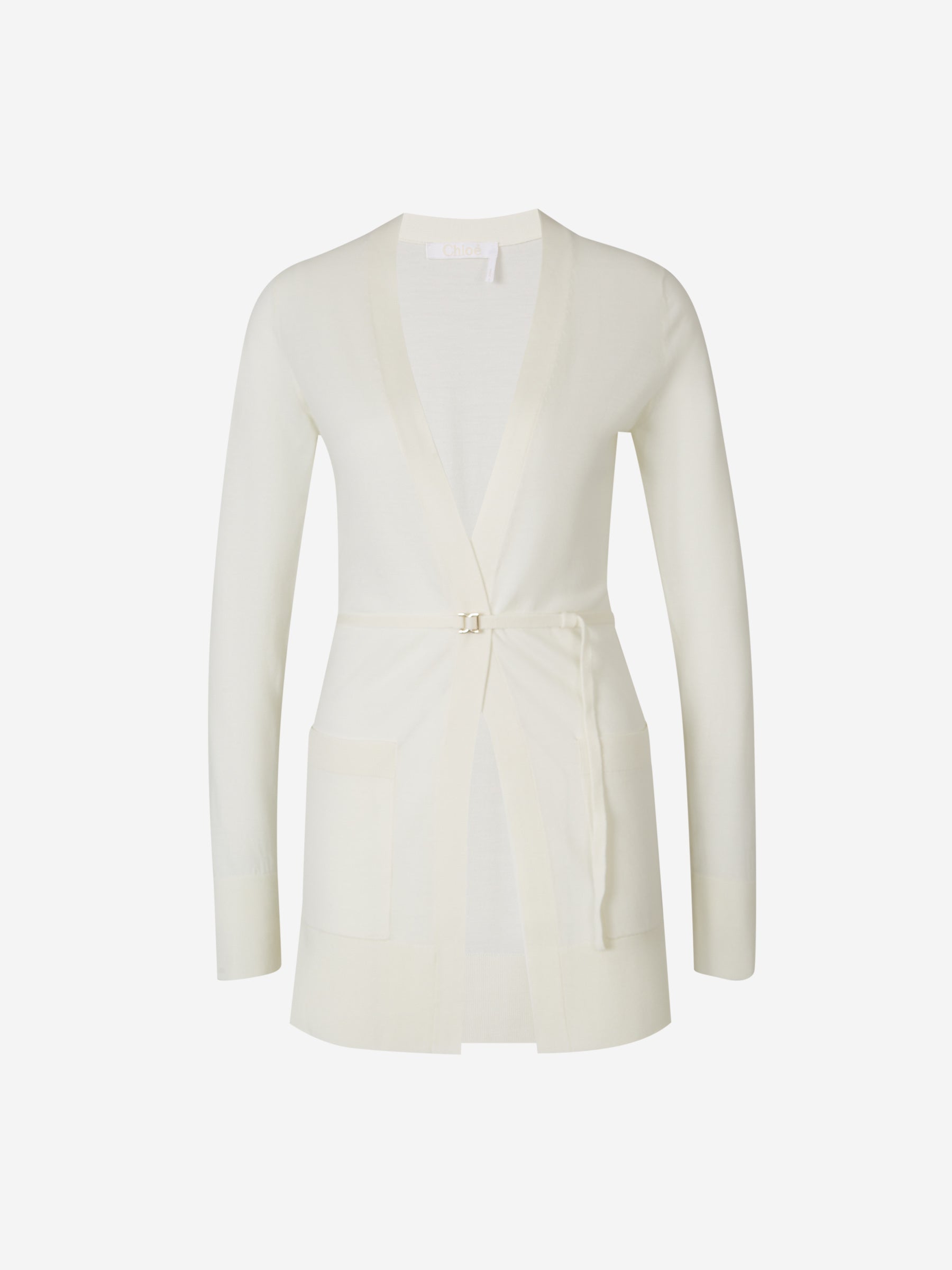 Belt Wool Cardigan Chloe – Гарантія оригінальності – боковий вид