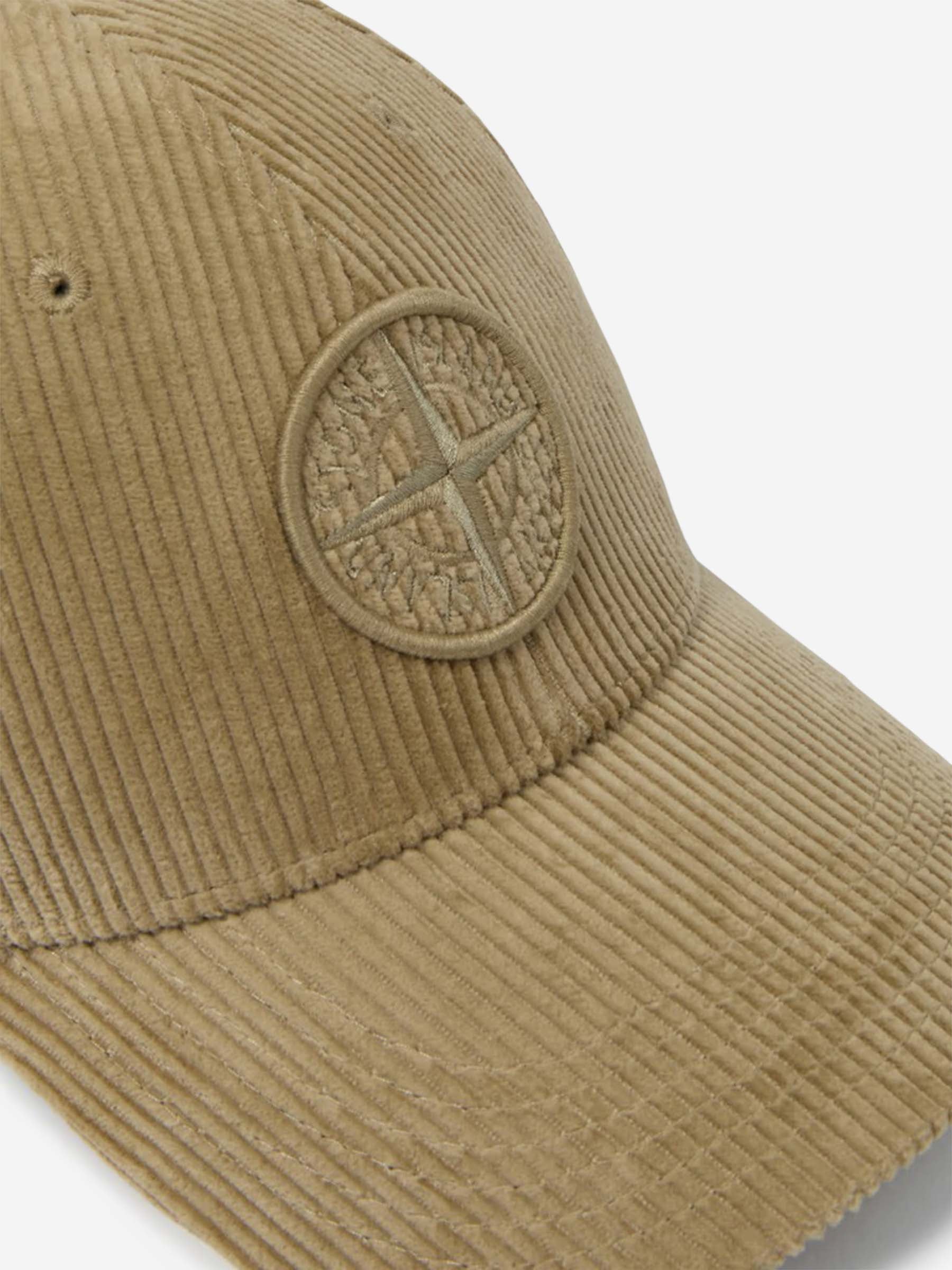 Corduroy Baseball Cap Stone island – Гарантія оригінальності – детальний вид - STONE ISLAND