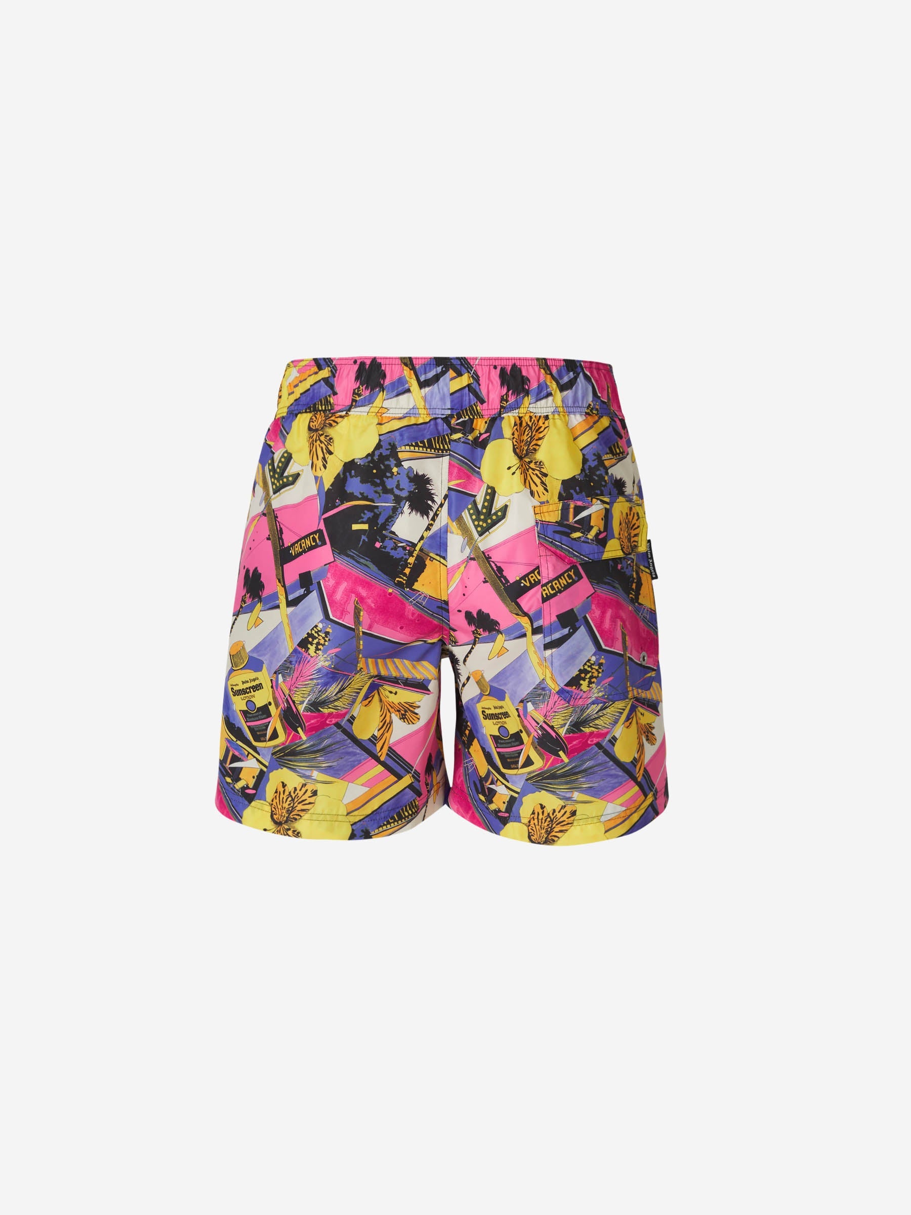 Bañador Técnico Estampado Palm angels – Гарантія оригінальності – вид ззаду