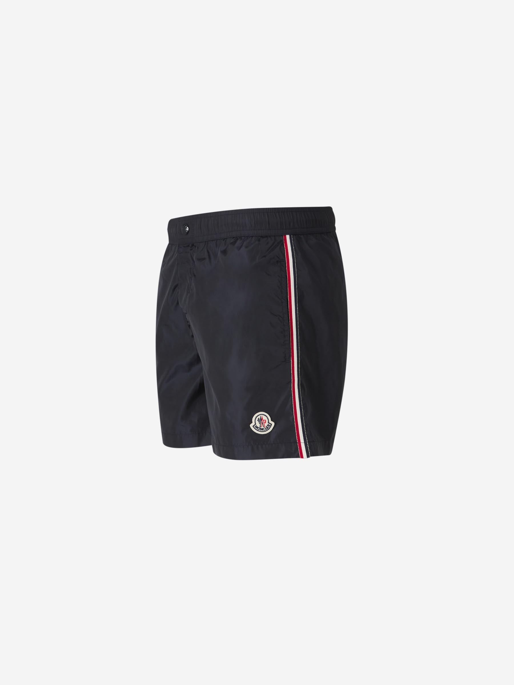 Tricolor Trim Swimsuit Moncler оригінал – Купити в Україні – вид ззаду