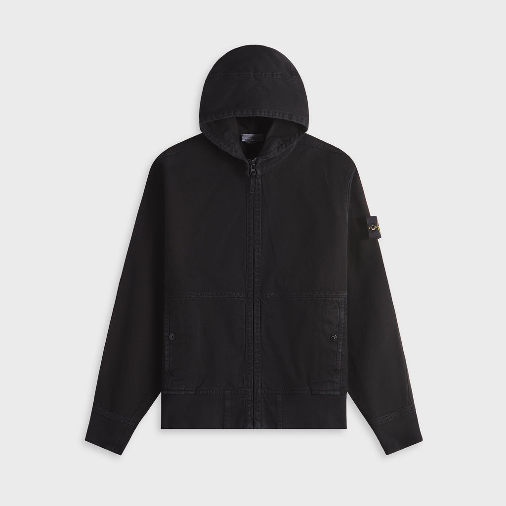 Felpa Hooded Sweater Black Stone island – Гарантія оригінальності – боковий вид