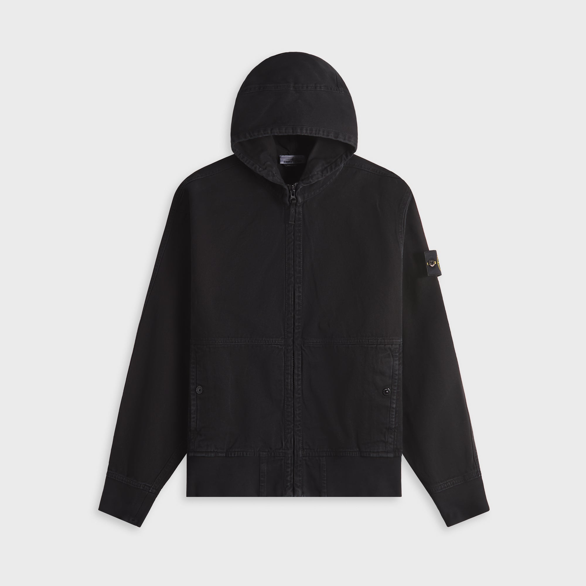 Felpa Hooded Sweater Black Stone island – Гарантія оригінальності – боковий вид - STONE ISLAND