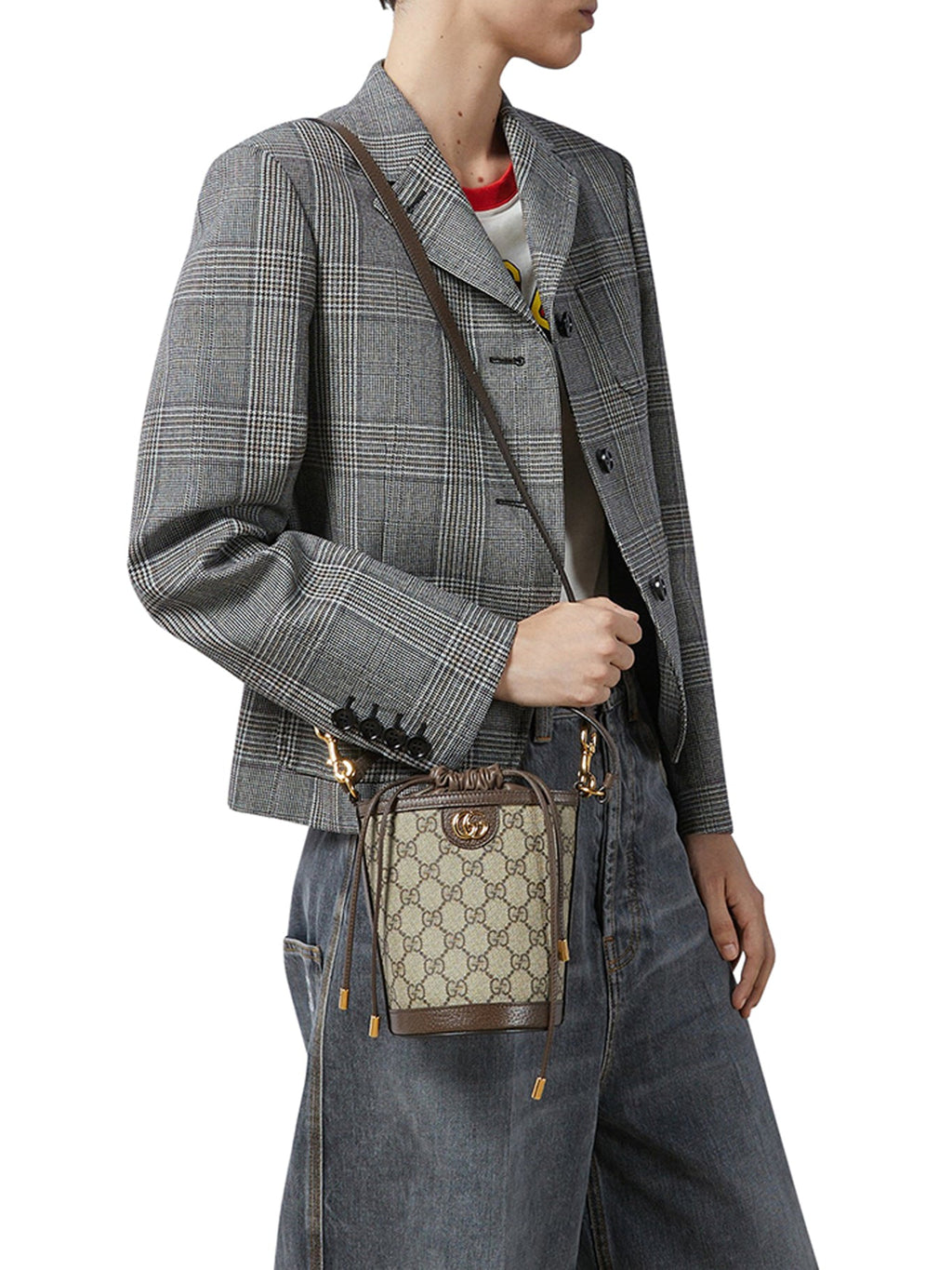 Оригінальна Ophidia Mini Bucket Bag Gucci – вид ззаду