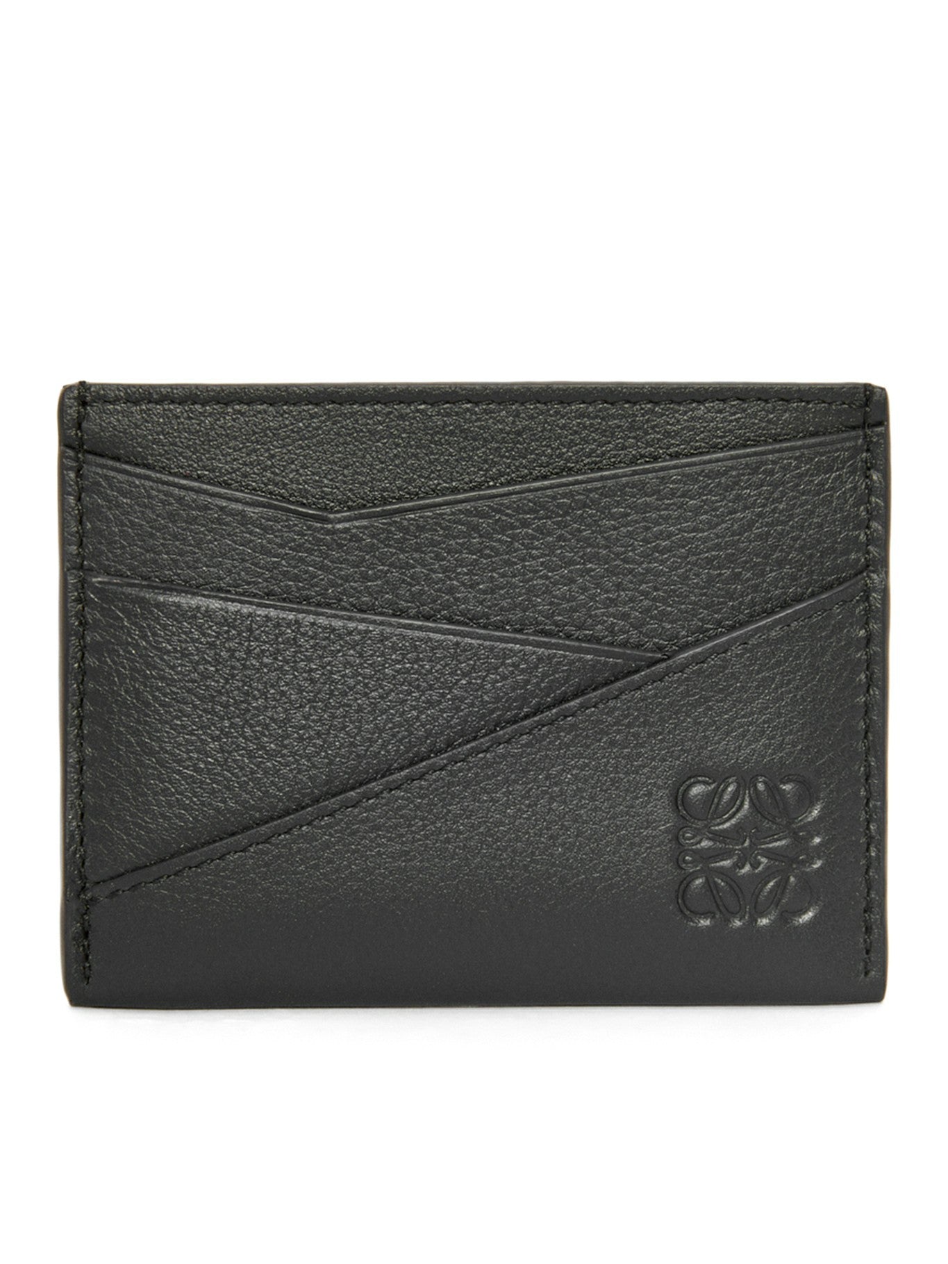 Hammered Leather Puzzle Card Holder Loewe – Гарантія оригінальності – боковий вид