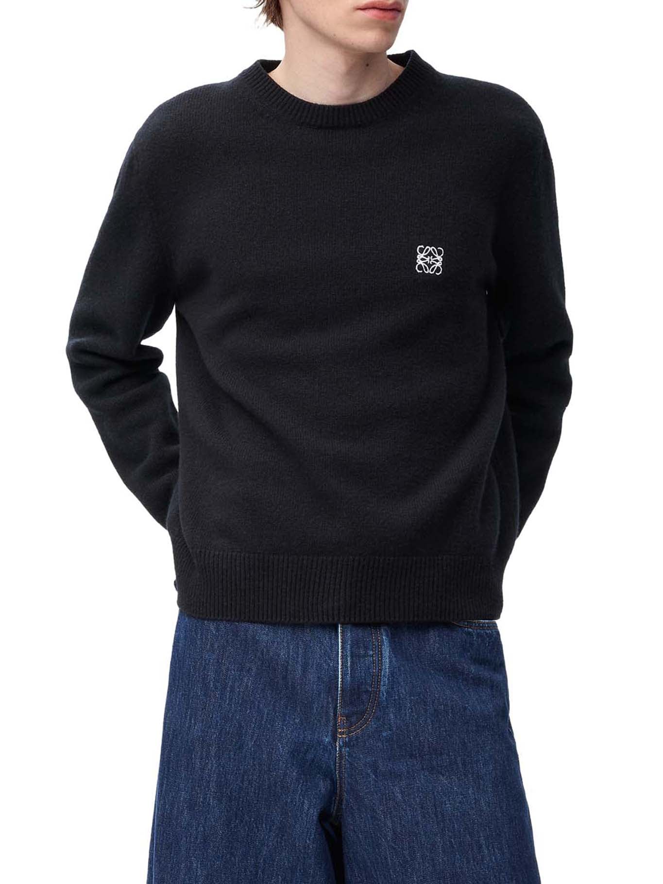 Wool Sweater With Anagram Loewe – Гарантія оригінальності – детальний вид