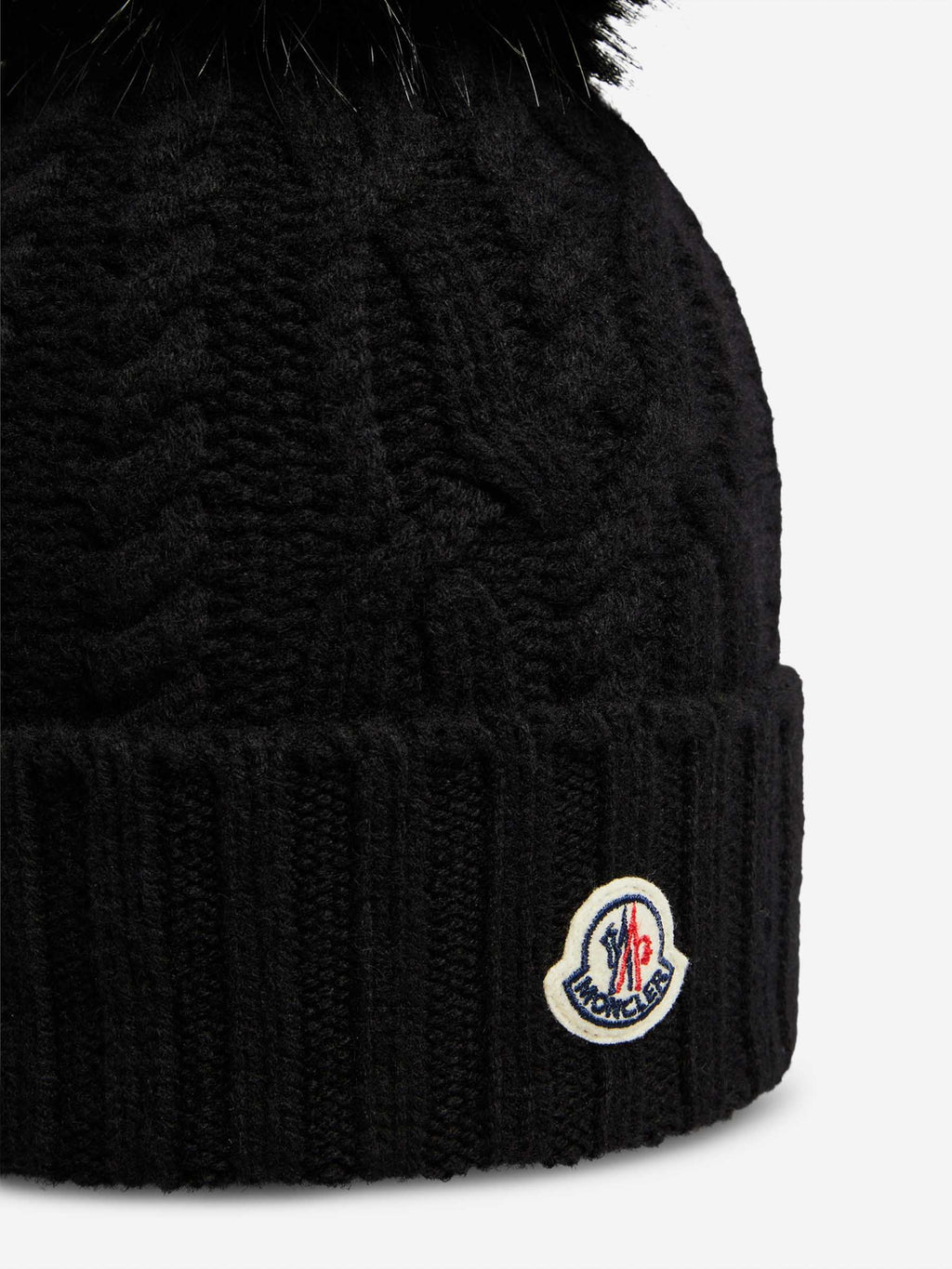Wool Logo Beanie Moncler – Гарантія оригінальності – детальний вид