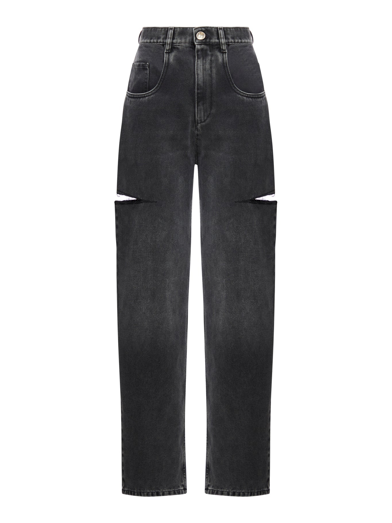 Оригінальна High-Waisted Side-Cut Jeans Maison margiela – боковий вид
