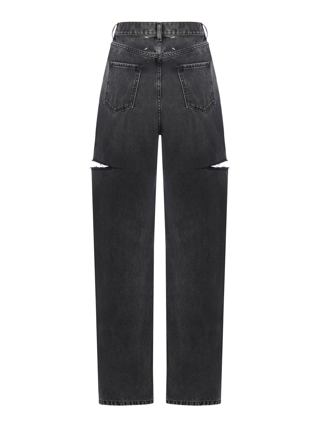 Оригінальна High-Waisted Side-Cut Jeans Maison margiela – вид ззаду