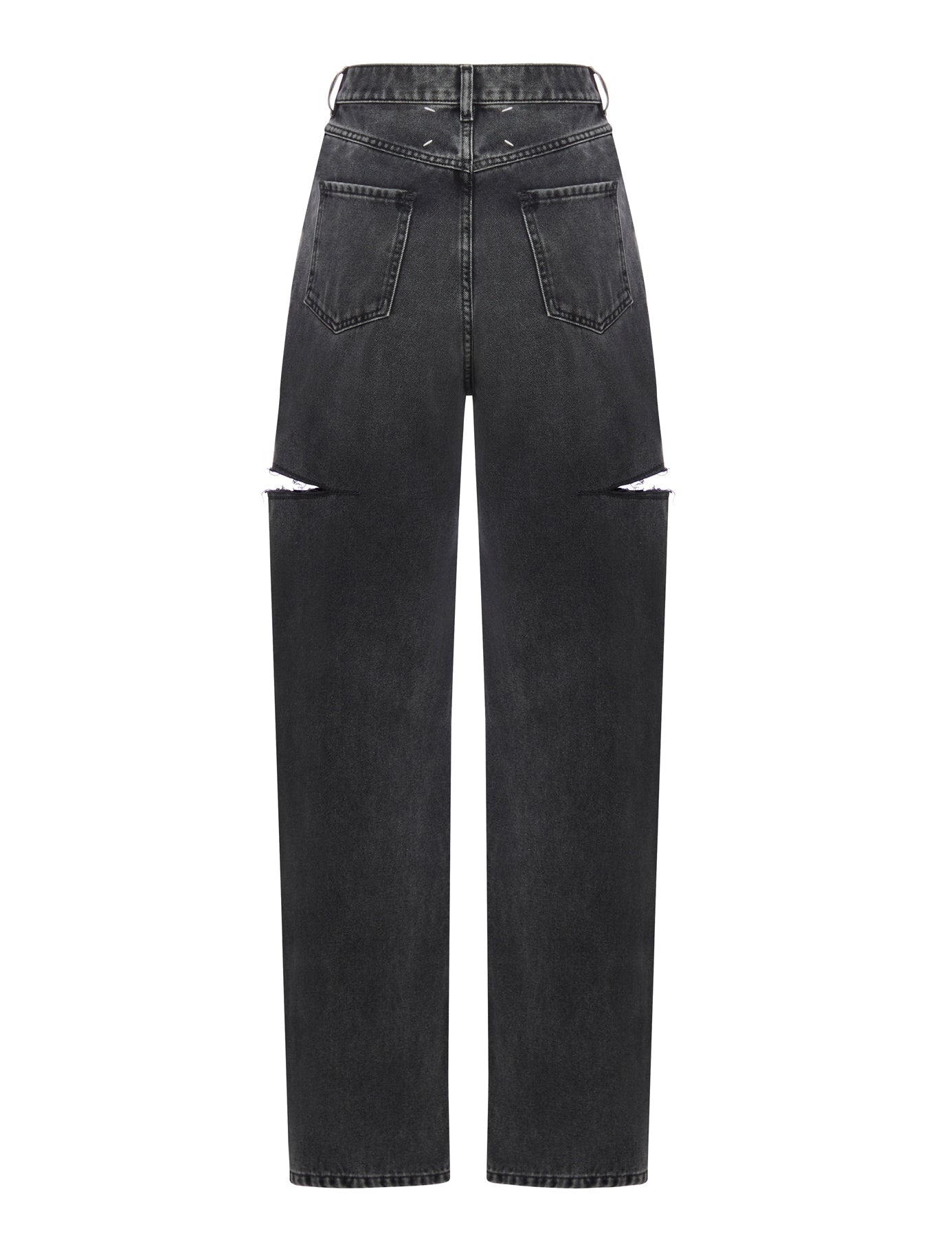 Оригінальна High-Waisted Side-Cut Jeans Maison margiela – вид ззаду