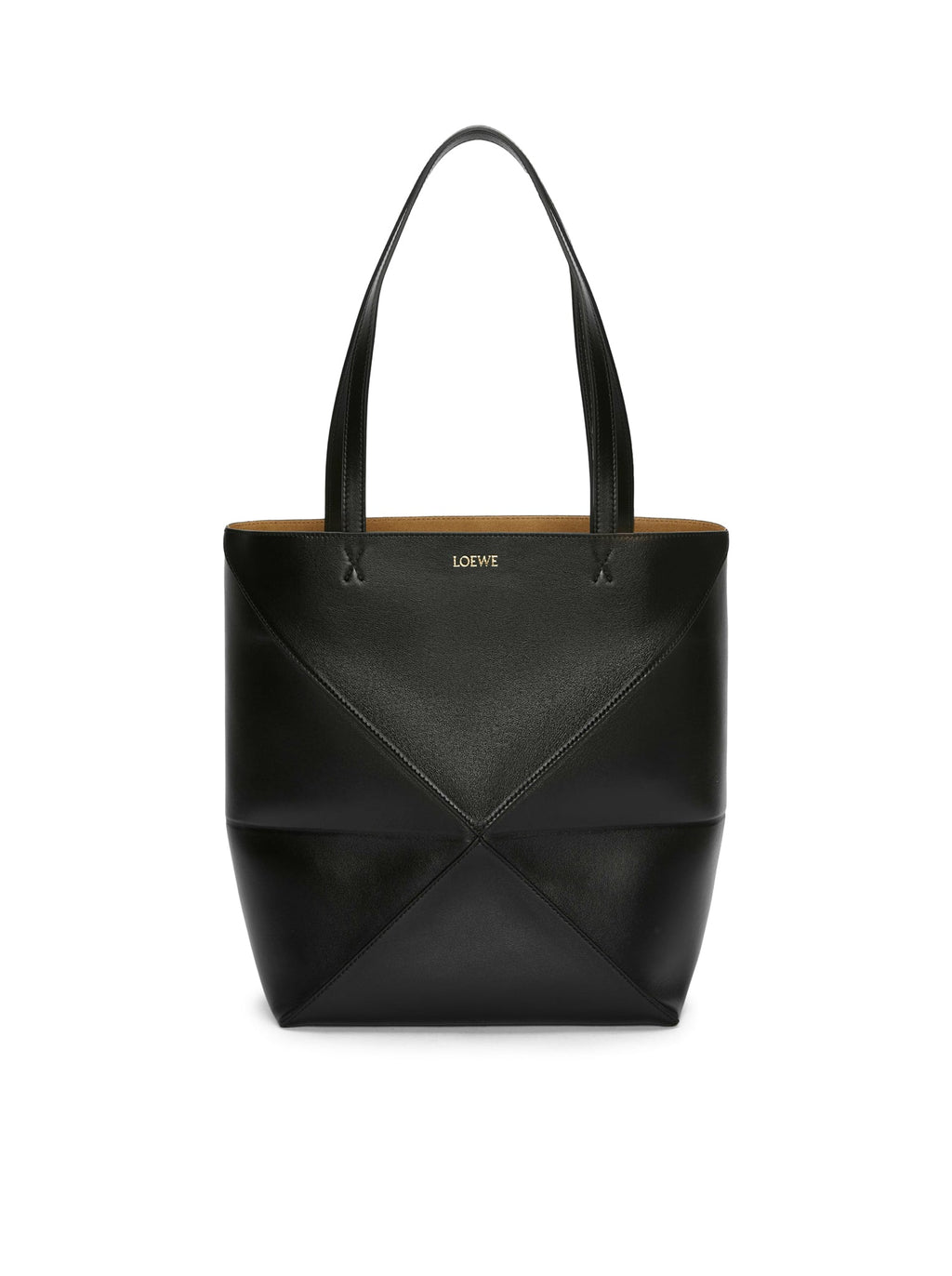 Puzzle Fold Tote Bag In Polished Calfskin Loewe оригінал – Купити в Україні – боковий вид