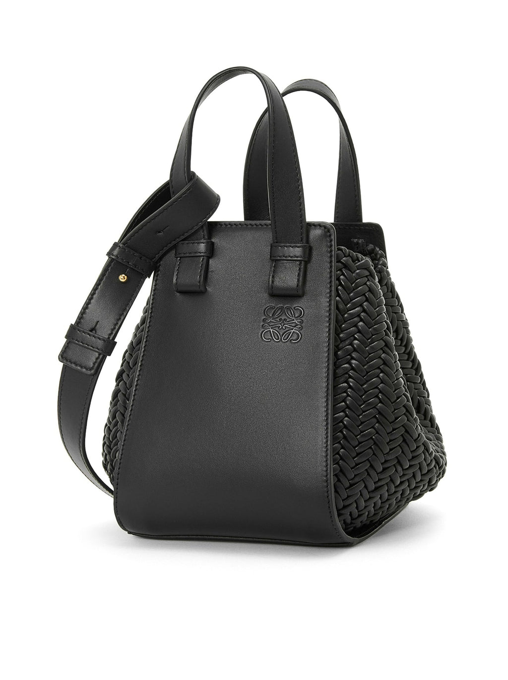 Compact Hammock Bag In Calfskin Loewe – Гарантія оригінальності – боковий вид