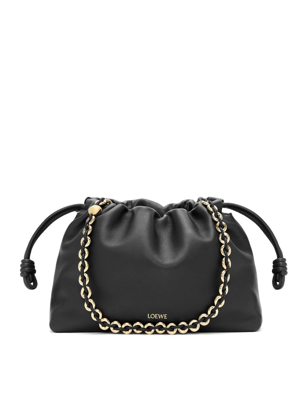 Flamenco Medium Bag In Lambskin Nappa Loewe – Гарантія оригінальності – боковий вид