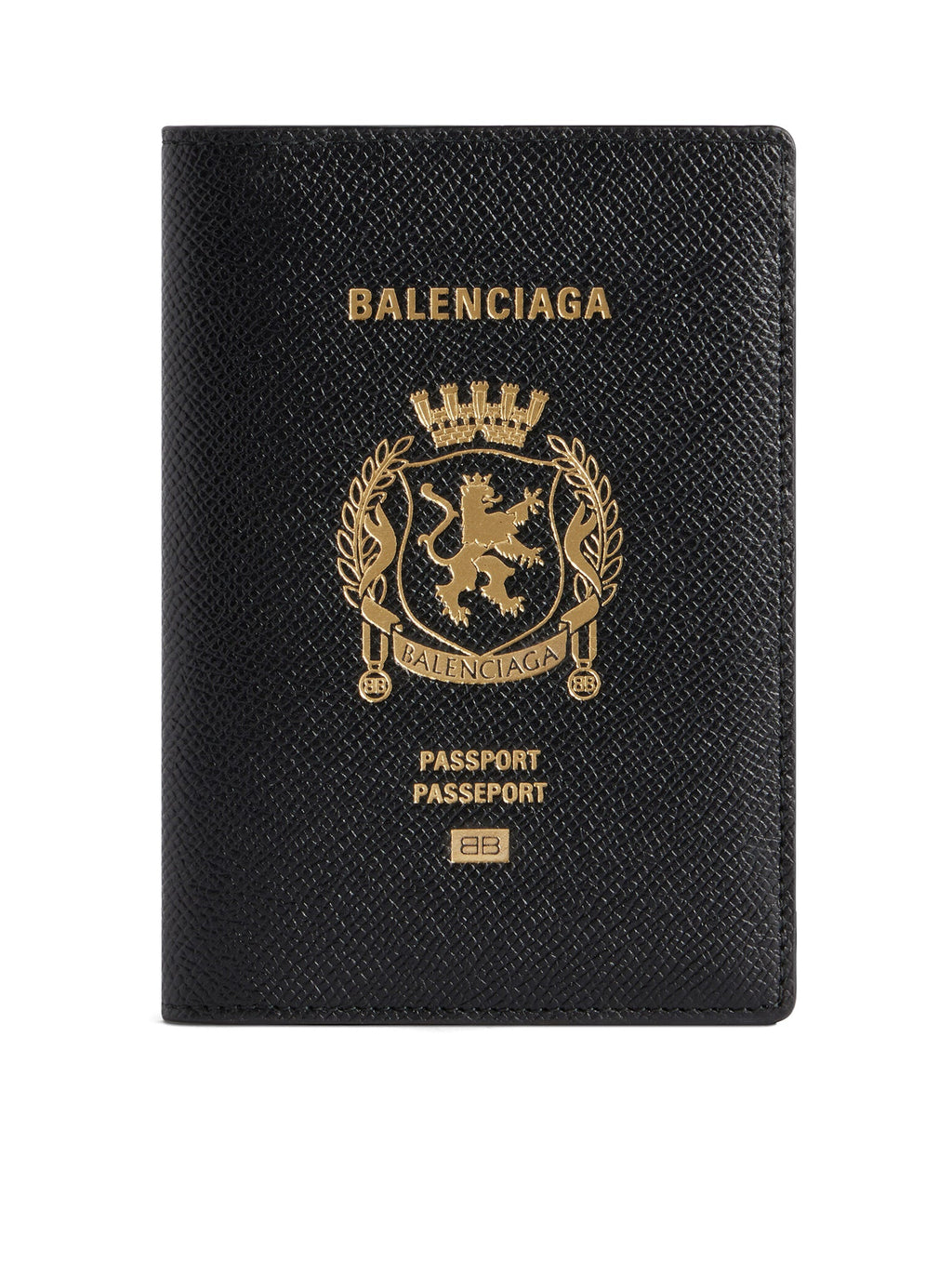 Оригінальна Men`s Passport Case In Black Balenciaga – боковий вид
