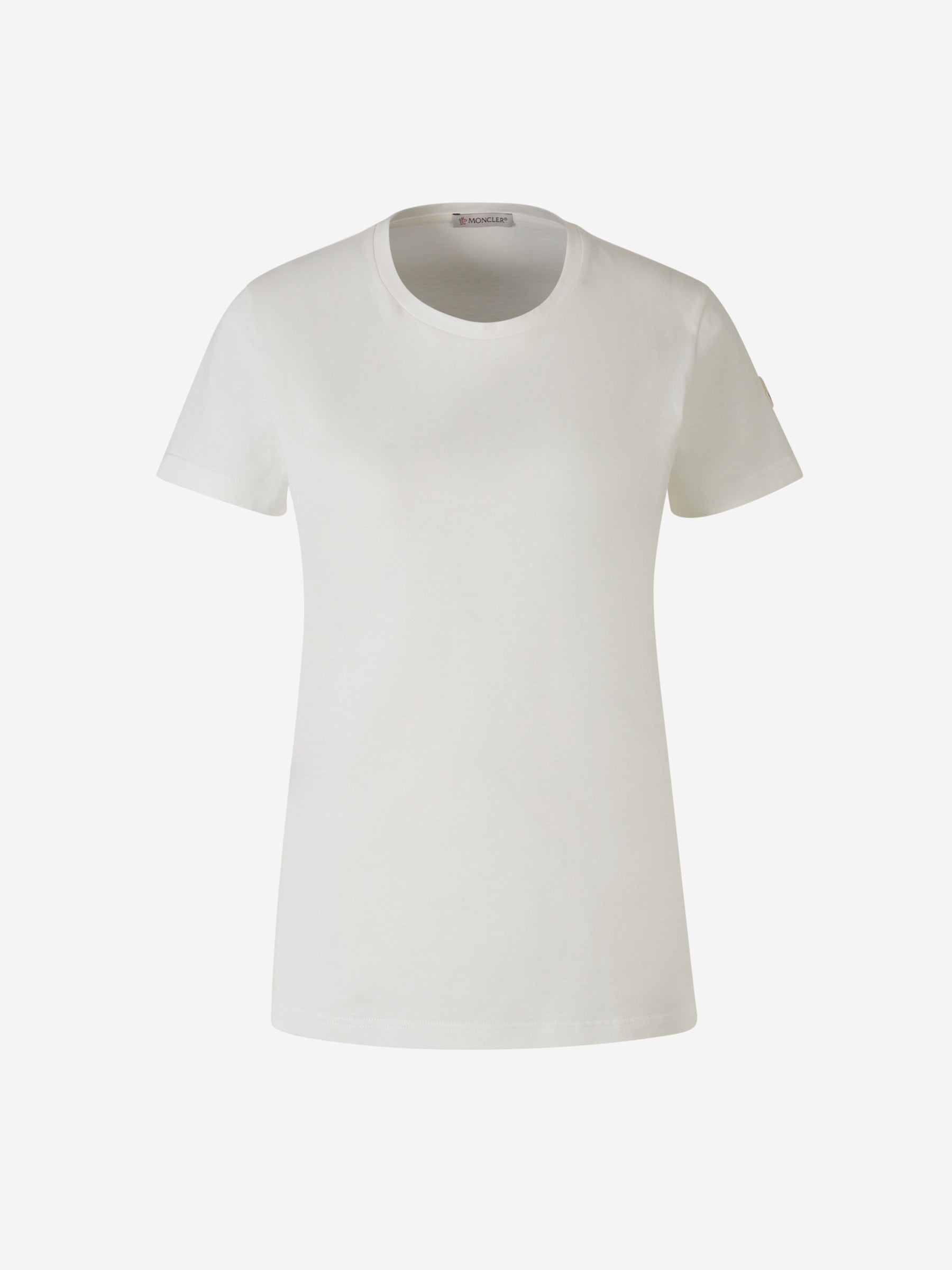 Patch Cotton T-Shirt Moncler оригінал – Купити в Україні – боковий вид