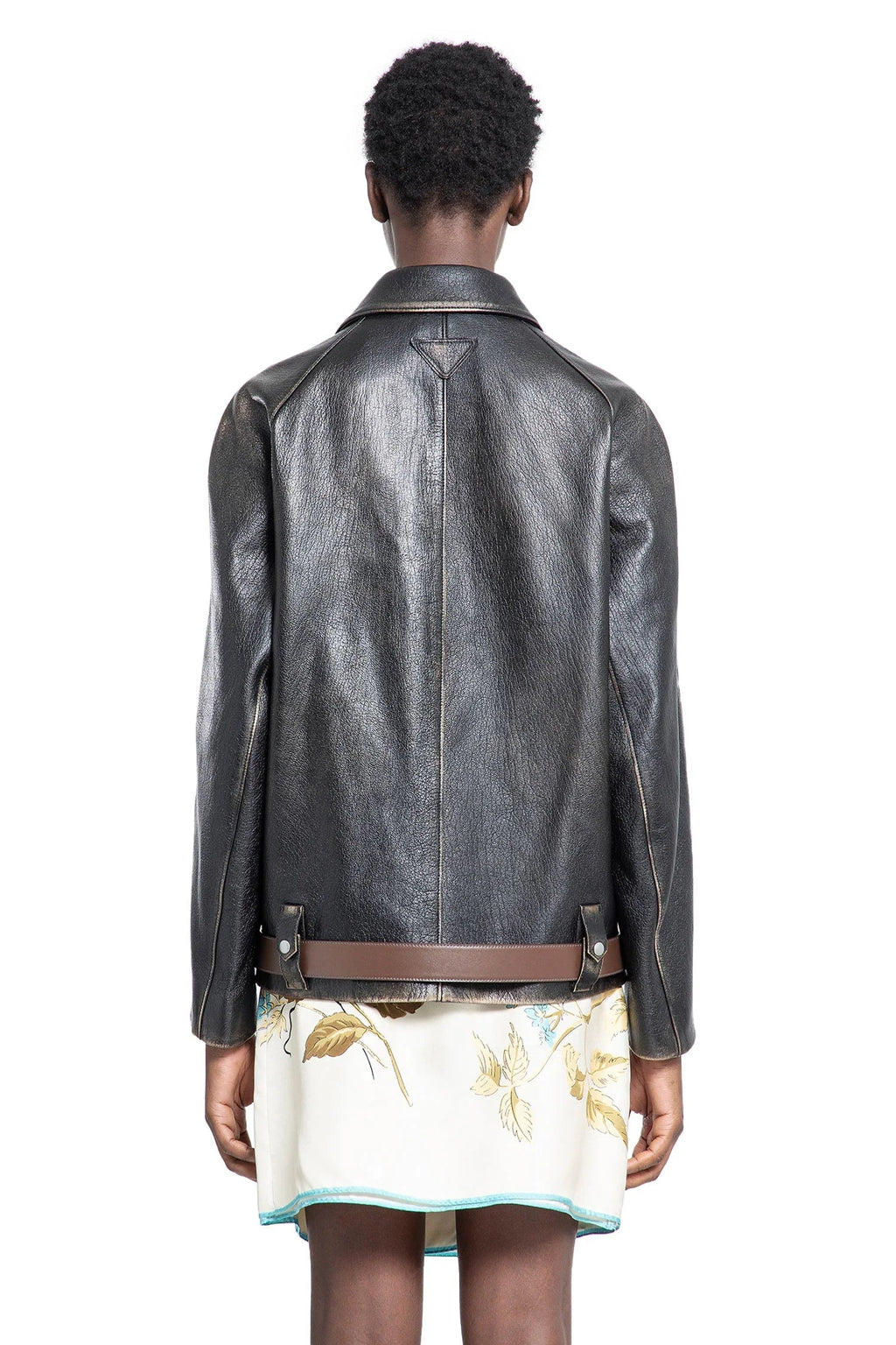 Оригінальна Leather Blouson Jacket Prada – збільшений вид