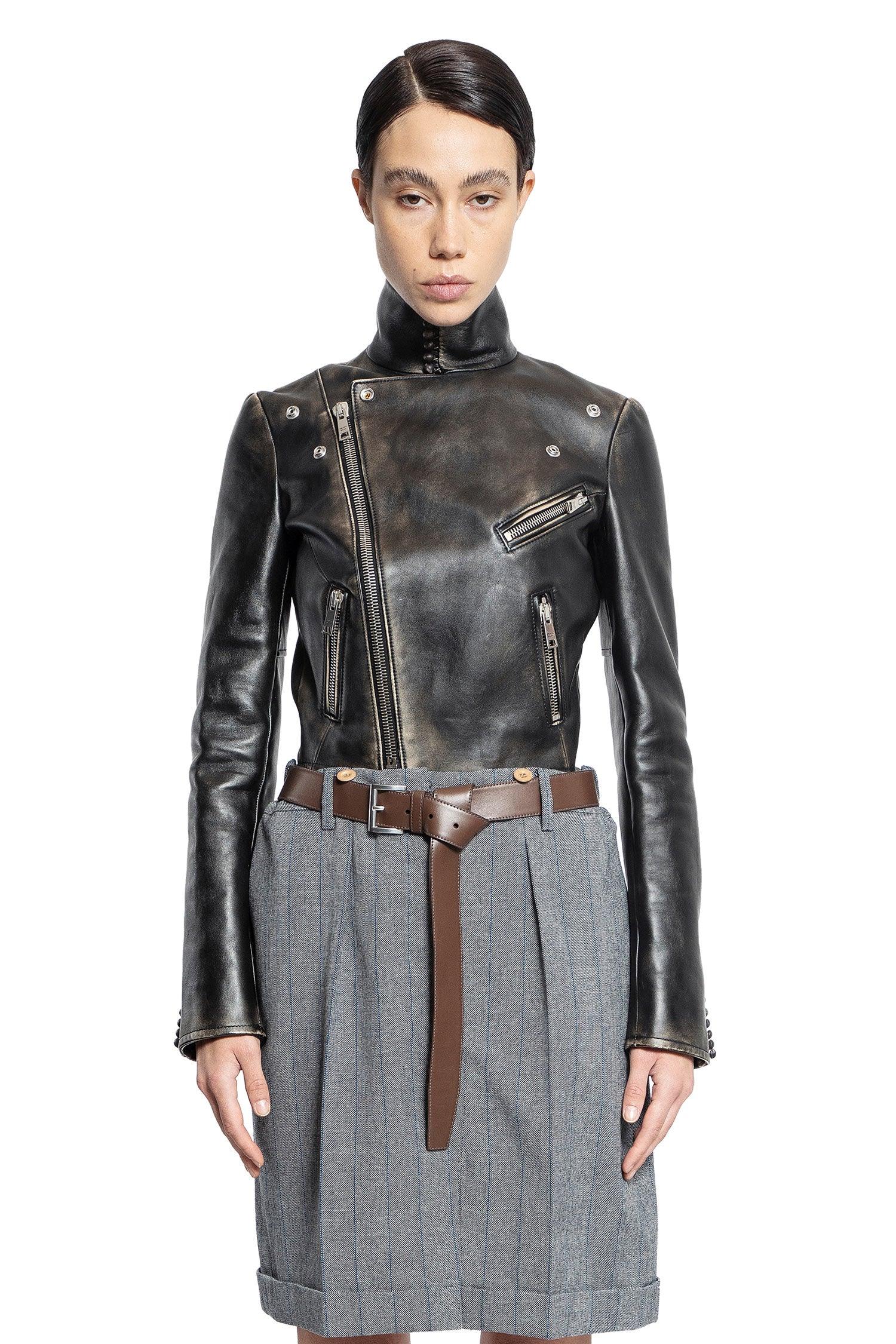 Woman Black Jackets Prada – Гарантія оригінальності – боковий вид
