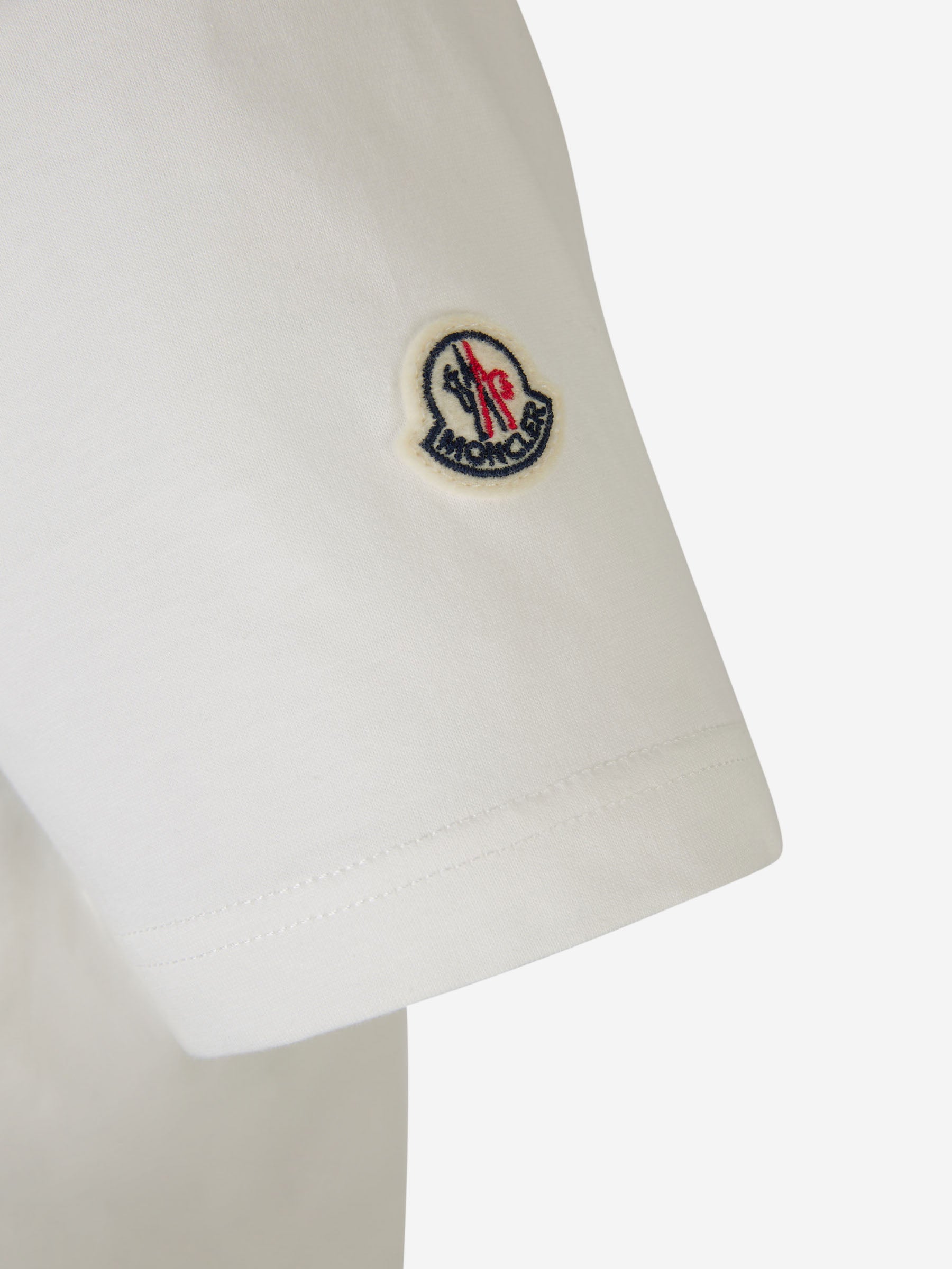 Patch Cotton T-Shirt Moncler оригінал – Купити в Україні – збільшений вид