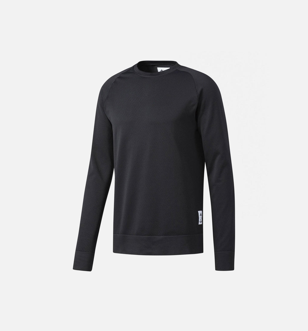 Athletics X Reigning Champ Seamless Crew Sweatshirt Mens Black Adidas оригінал – Купити в Україні – боковий вид