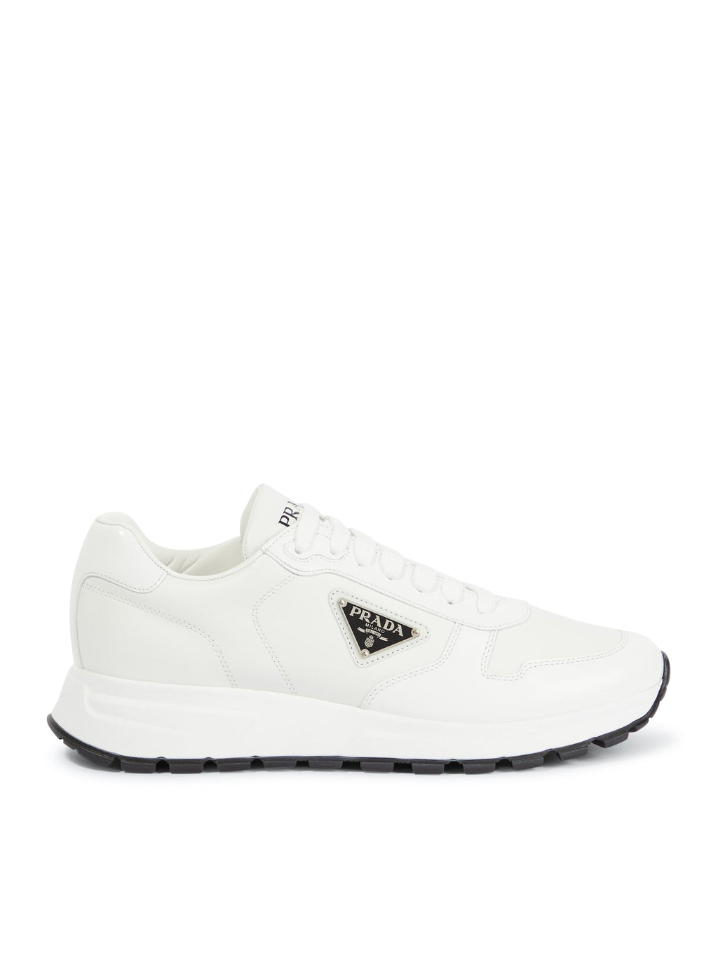 Оригінальна Prax 01 Sneakers In Re-Nylon And Brushed Leather Prada – боковий вид