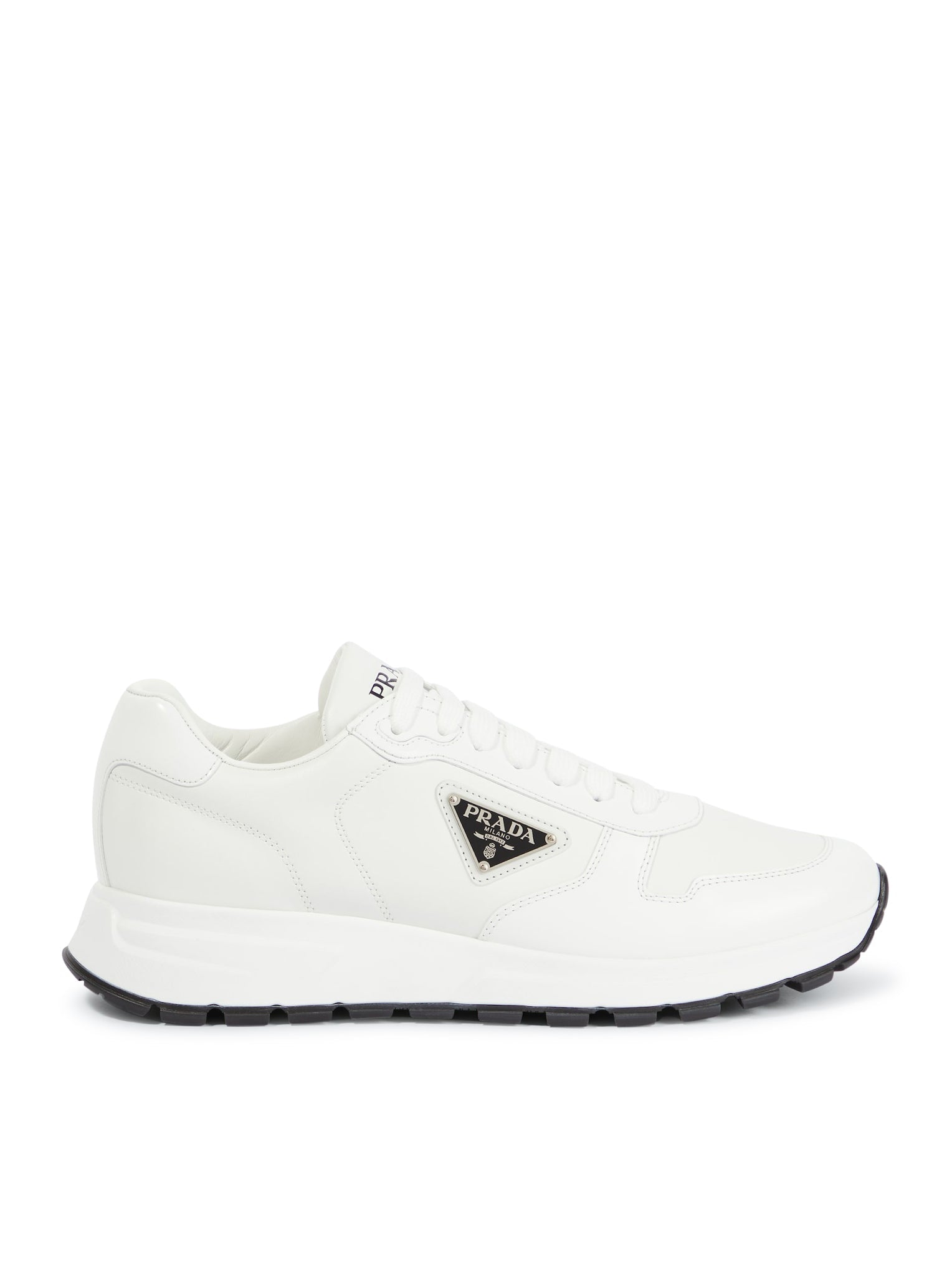 Оригінальна Prax 01 Sneakers In Re-Nylon And Brushed Leather Prada – боковий вид