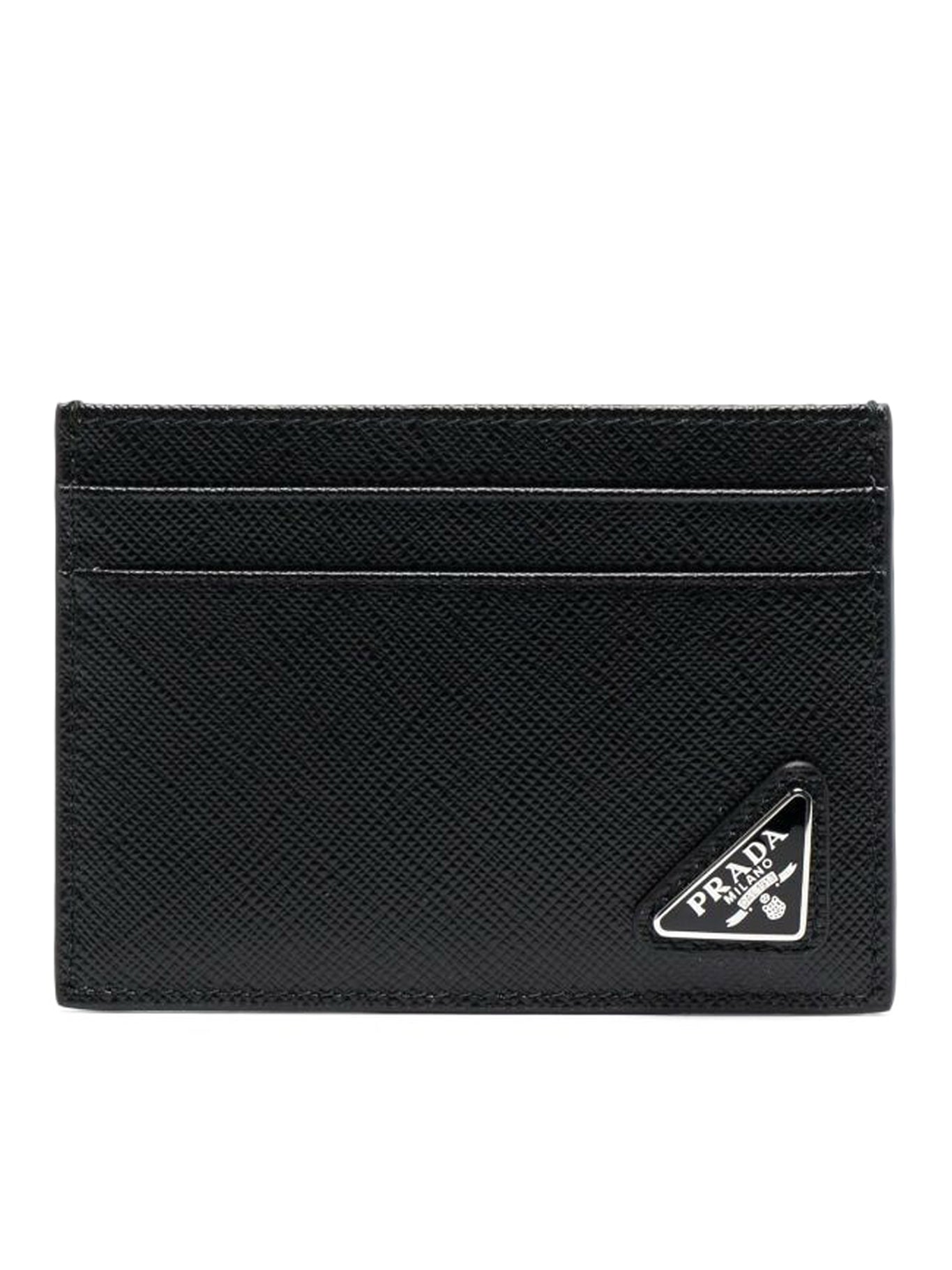 Saffiano Leather Card Holder Prada оригінал – Купити в Україні – боковий вид