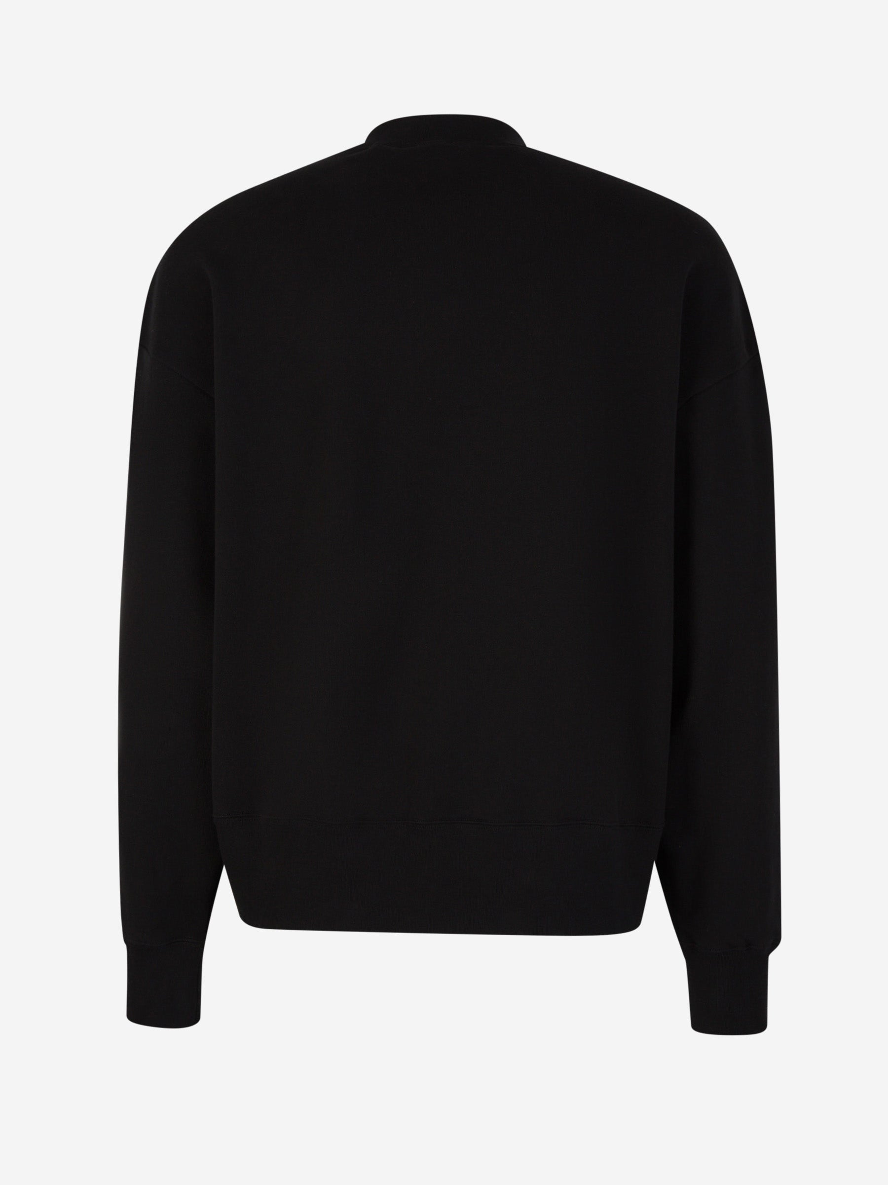 Cotton Crewneck Sweatshirt Palm angels – Гарантія оригінальності – вид ззаду