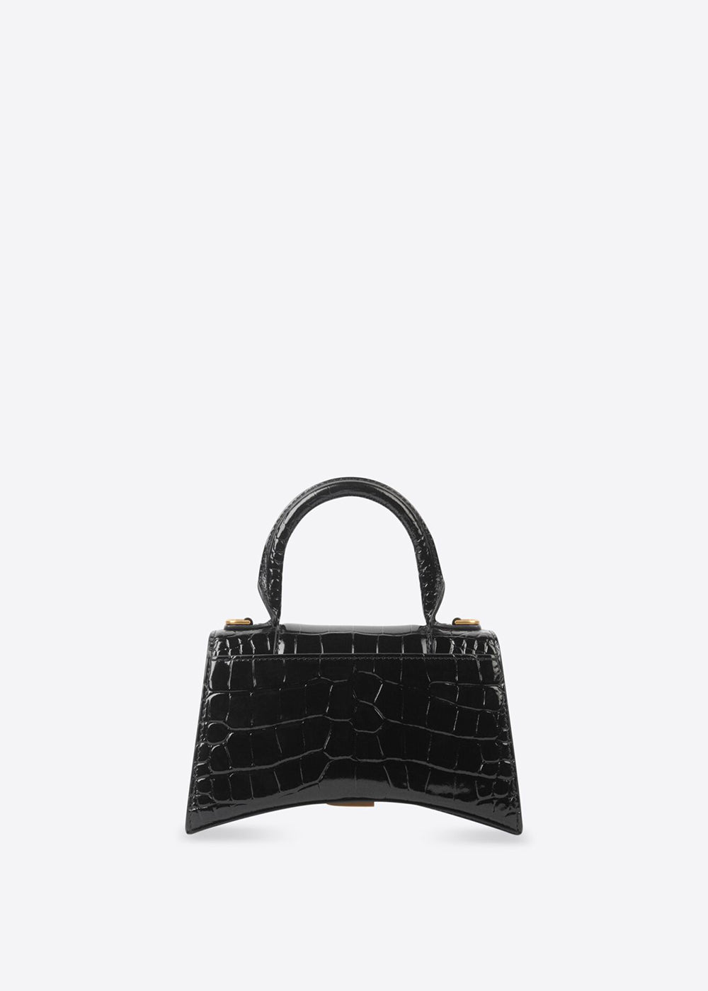 Black Hourglass Xs Top Handle Bag Balenciaga – Гарантія оригінальності – вид ззаду