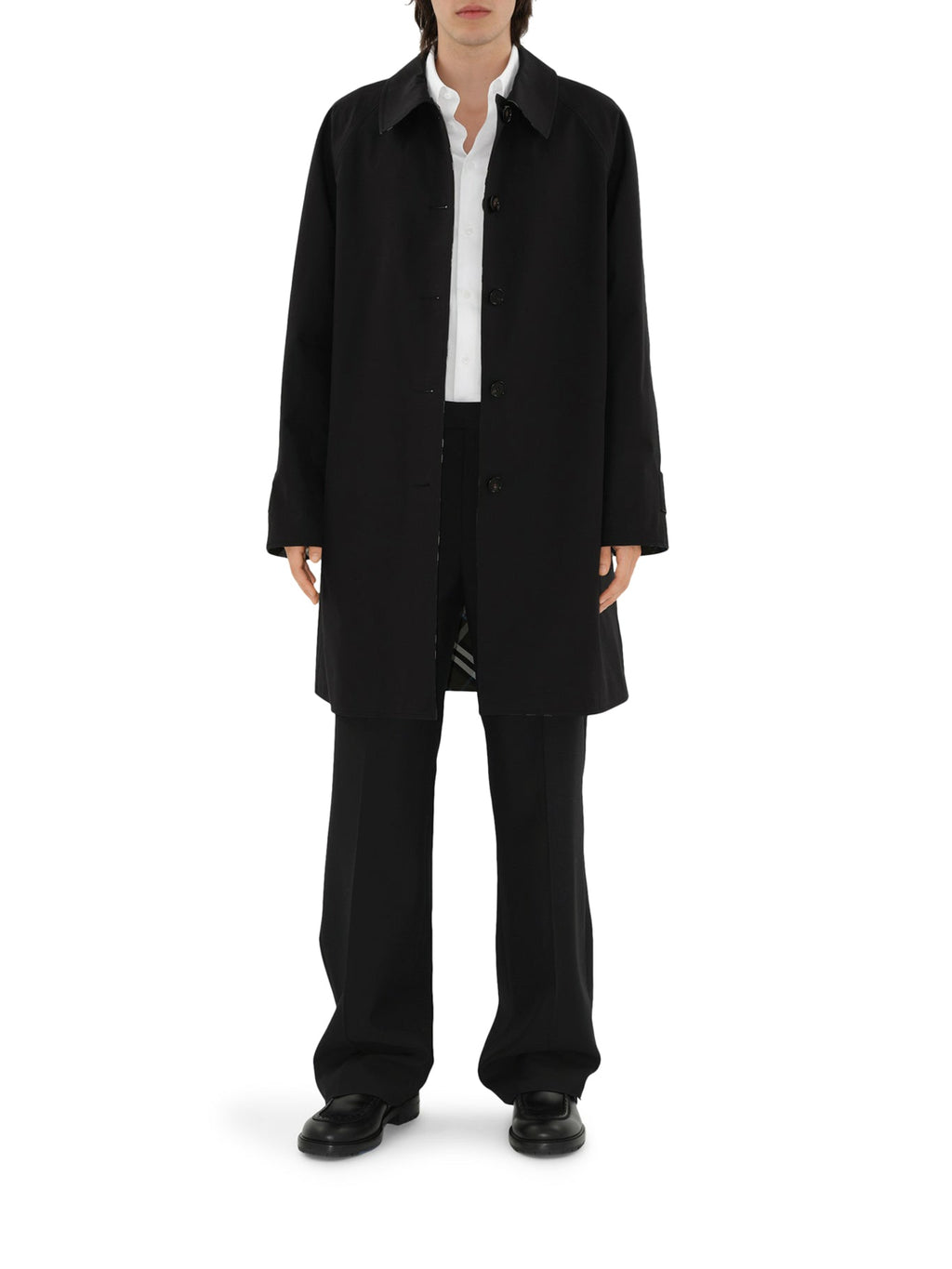Long Gabardine Coat Burberry оригінал – Купити в Україні – вид ззаду