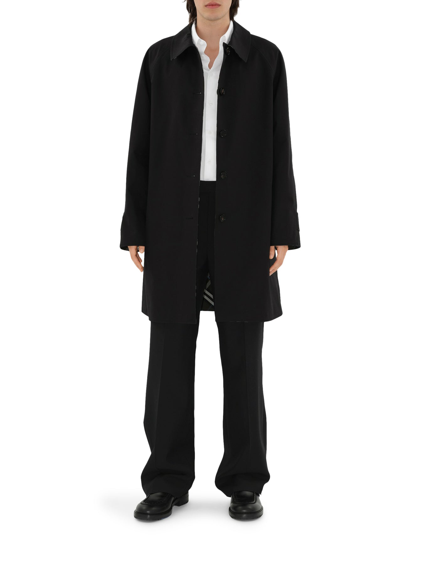 Long Gabardine Coat Burberry оригінал – Купити в Україні – вид ззаду