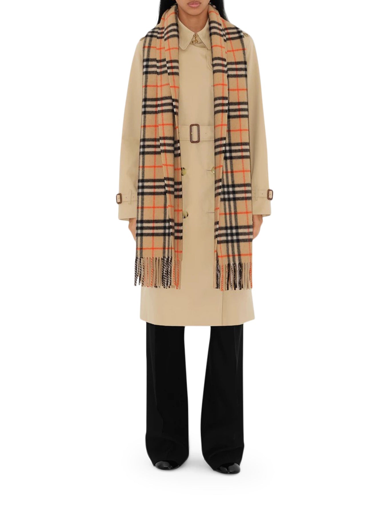 Check Cashmere Scarf Burberry оригінал – Купити в Україні – вид ззаду