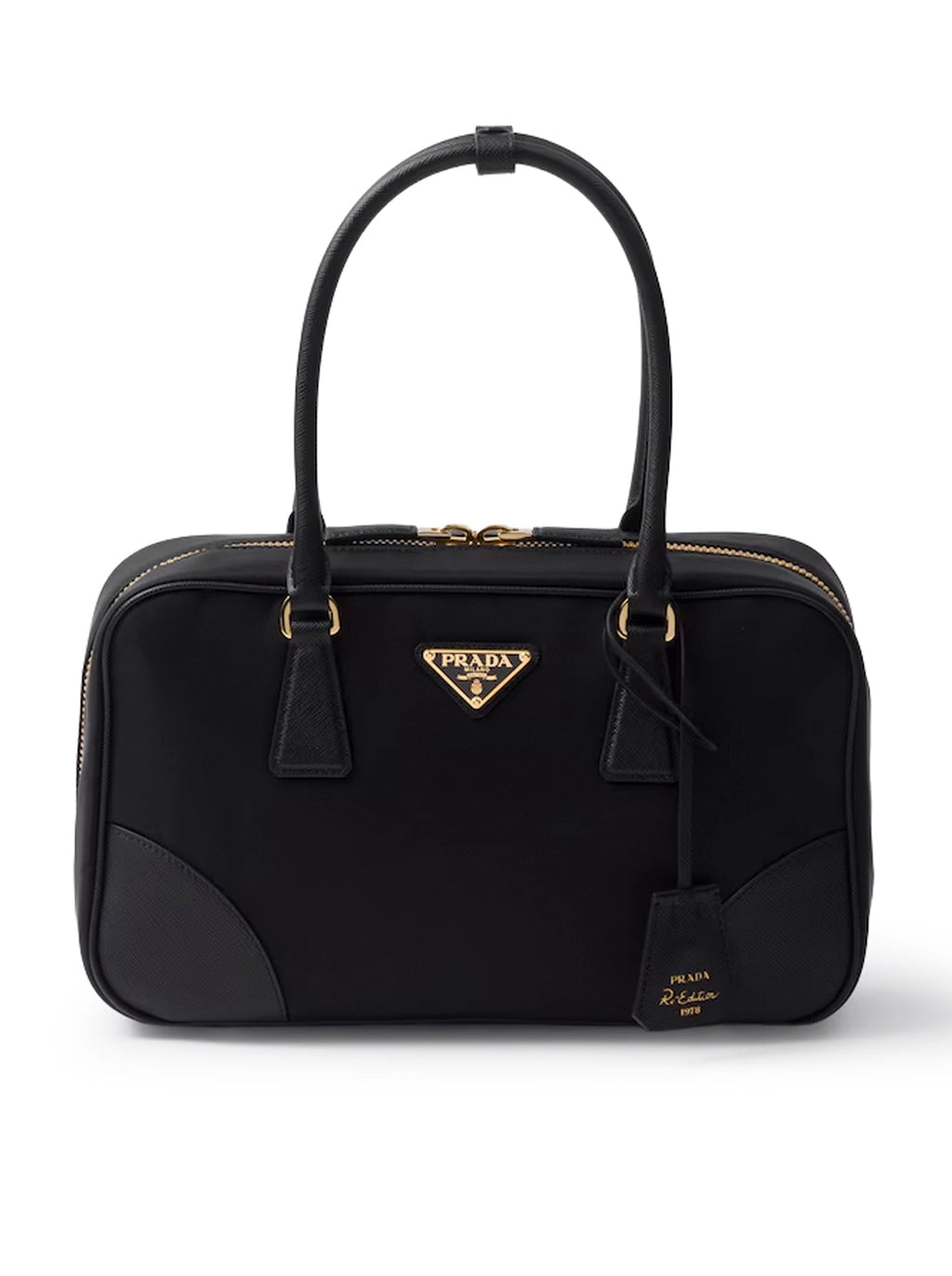 Re-Edition 1978 Medium Top Bag In Re-Nylon And Saffiano Prada оригінал – Купити в Україні – боковий вид
