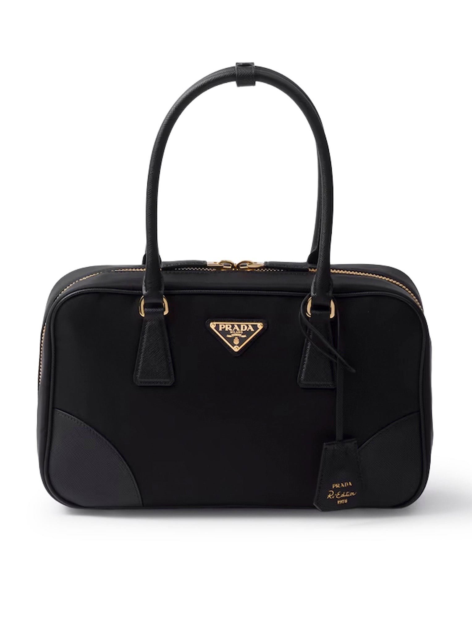 Re-Edition 1978 Medium Top Bag In Re-Nylon And Saffiano Prada оригінал – Купити в Україні – боковий вид