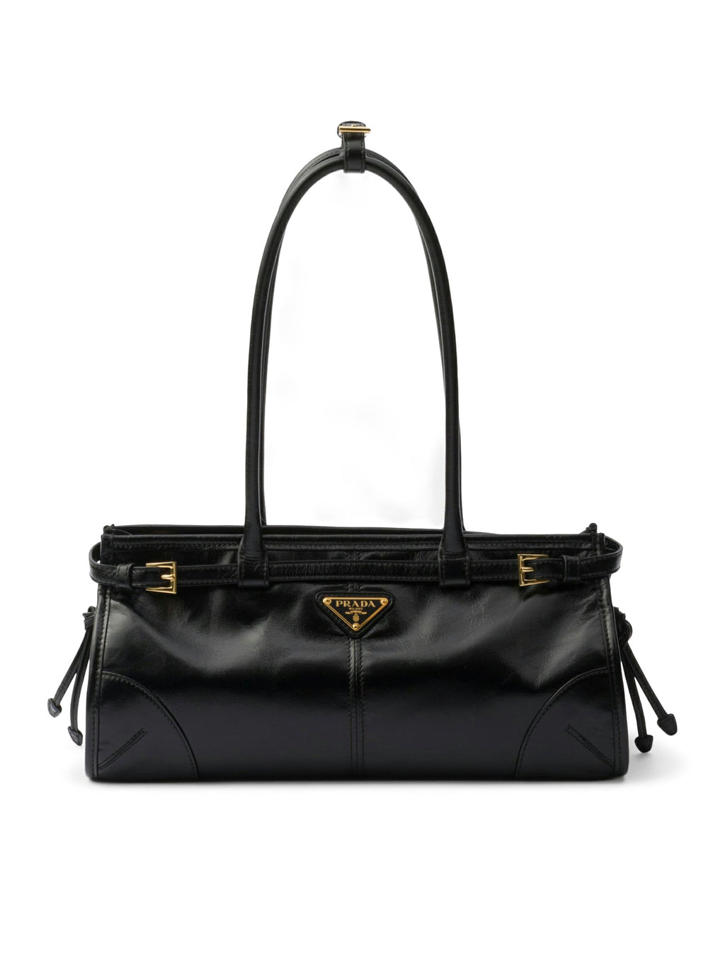 Medium Leather Handbag Prada оригінал – Купити в Україні – боковий вид