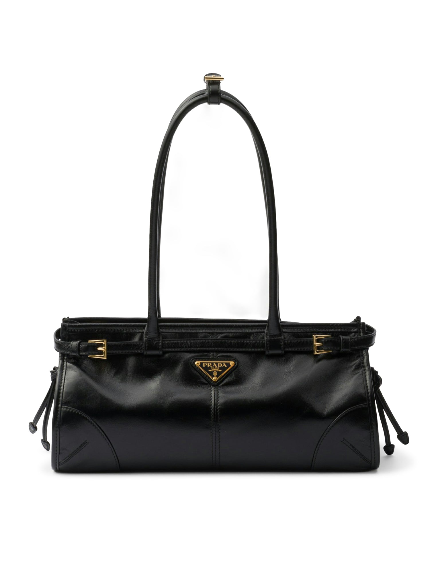 Medium Leather Handbag Prada оригінал – Купити в Україні – боковий вид