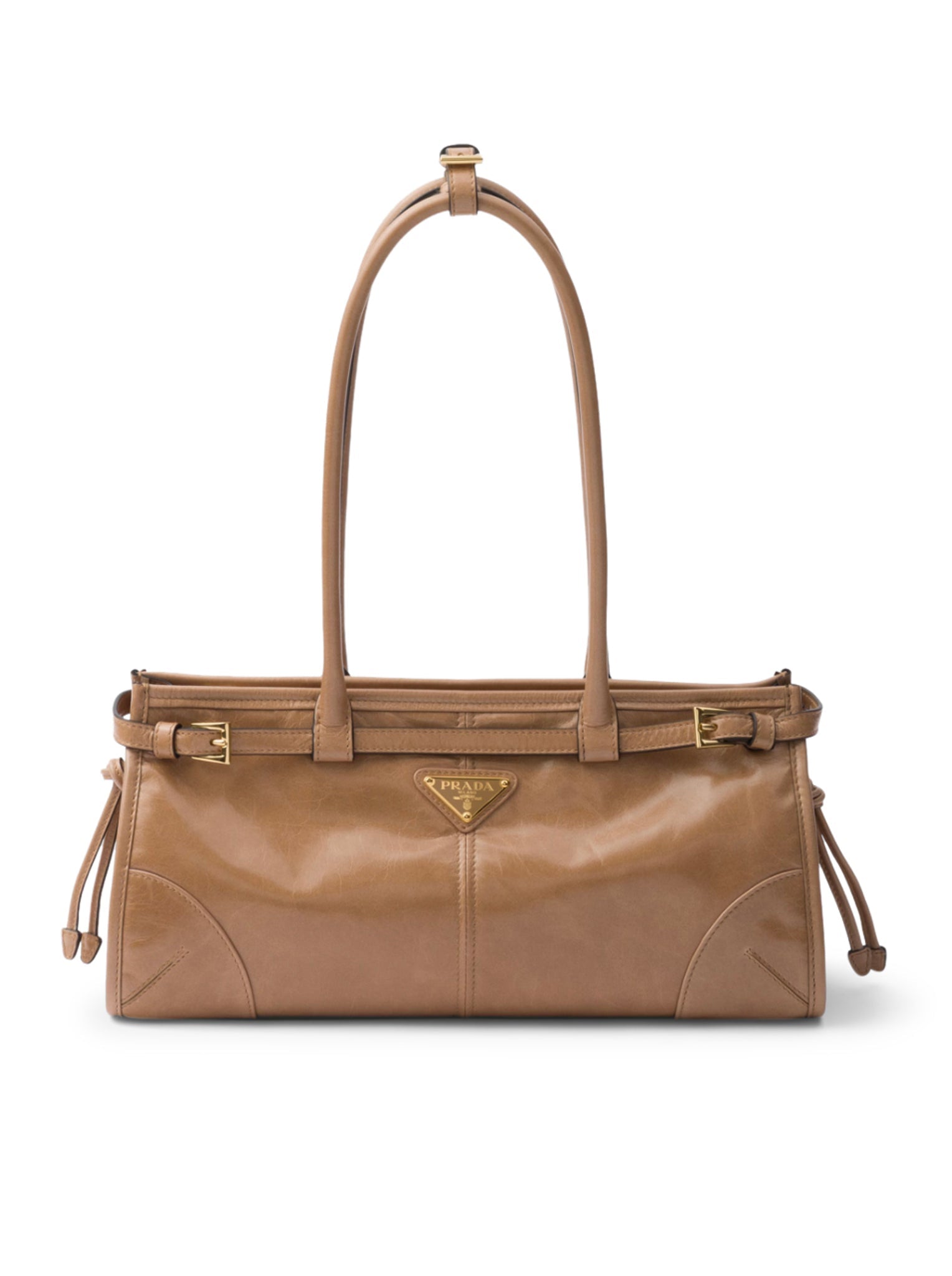 Medium Leather Handbag Prada оригінал – Купити в Україні – боковий вид