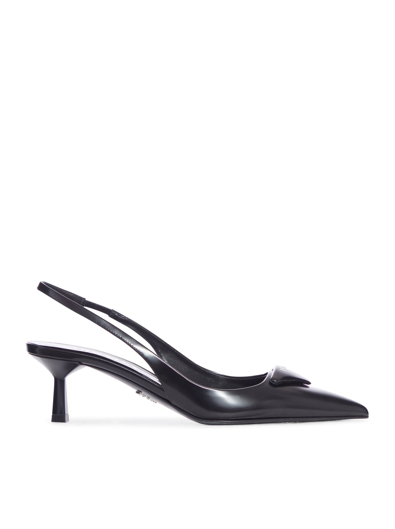 Brushed Leather Slingback Décolleté Prada оригінал – Купити в Україні – боковий вид