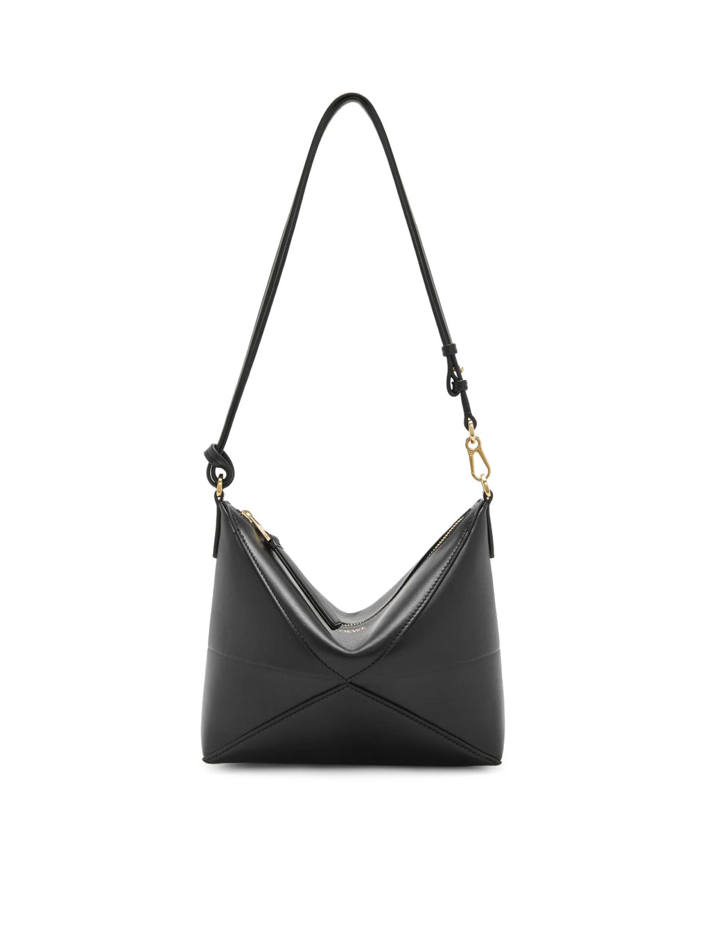 Puzzle Fold Pouch In Polished Calfskin Loewe – Гарантія оригінальності – боковий вид