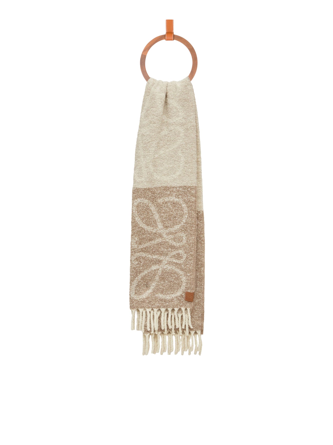 Wool Anagram Scarf Loewe – Гарантія оригінальності – детальний вид