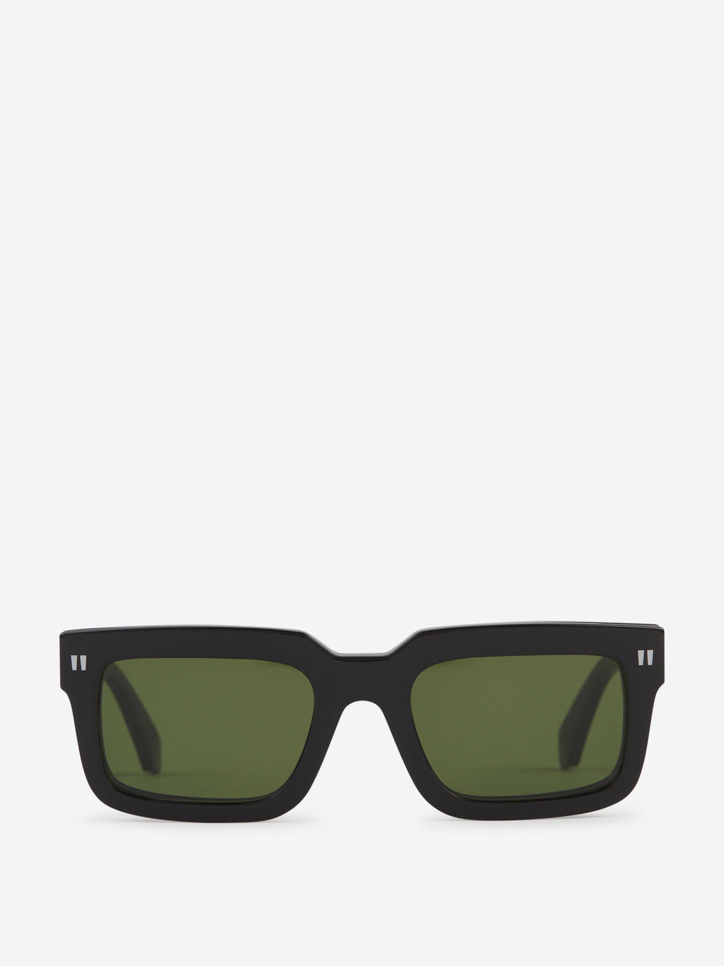 Оригінальна On2 Clip Rectangular Sunglasses Off-white – боковий вид
