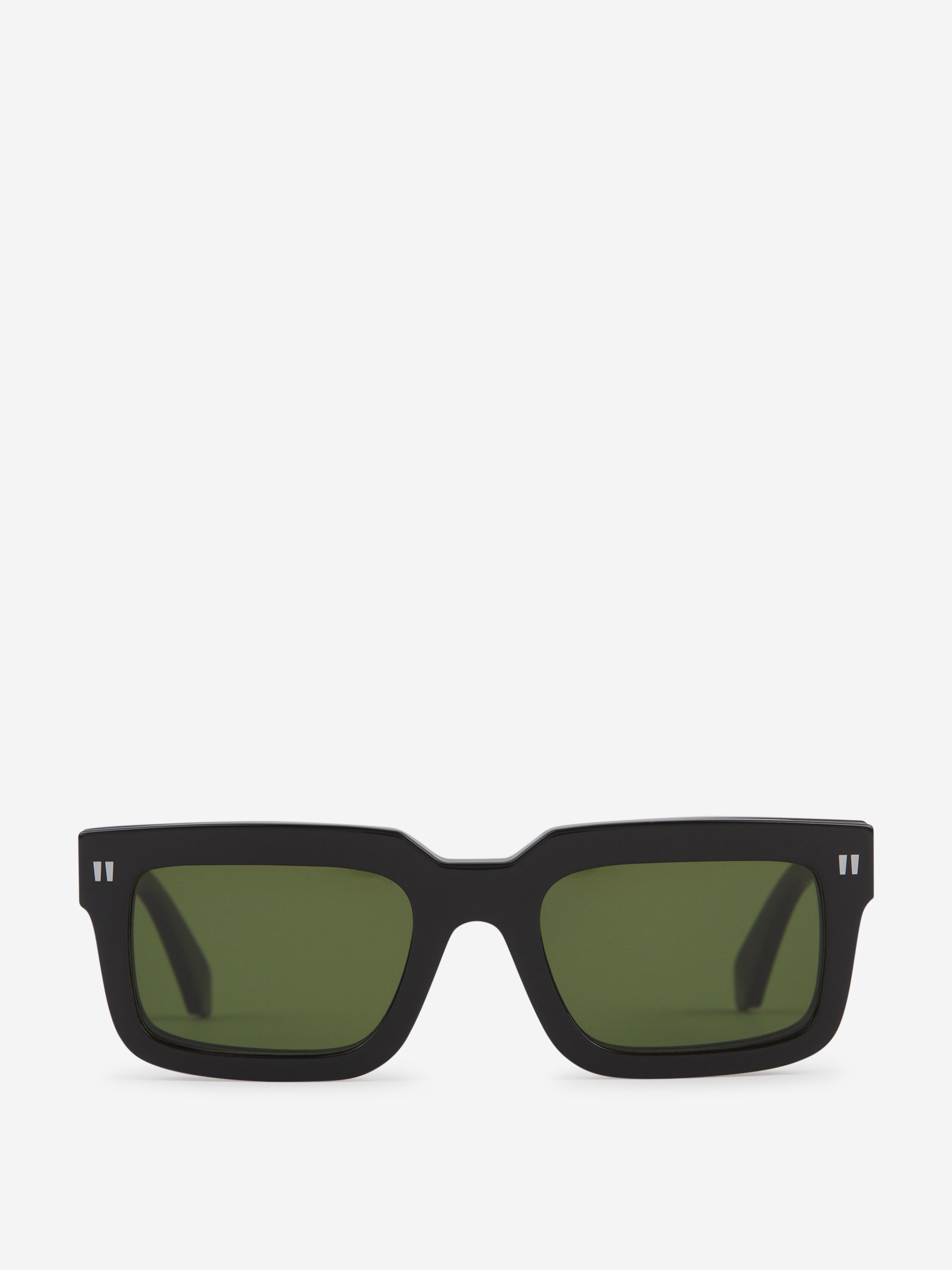 Оригінальна On2 Clip Rectangular Sunglasses Off-white – боковий вид