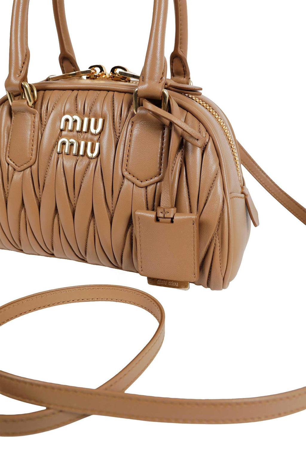 Arcadie Matelassé Nappa Leather Bag Miu miu – Гарантія оригінальності – збільшений вид