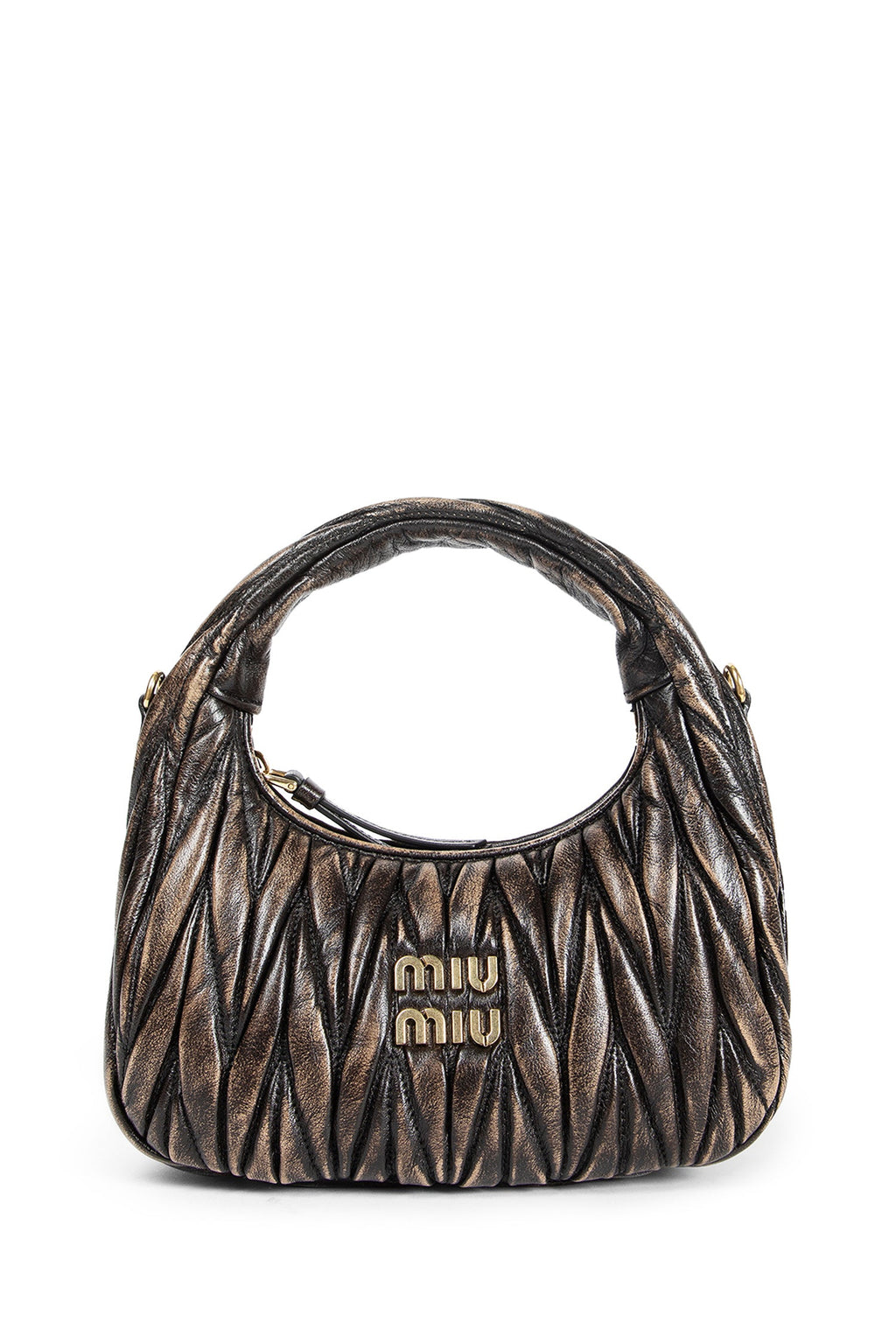 Оригінальна Wander Matelassé Nappa Bag Miu miu – боковий вид