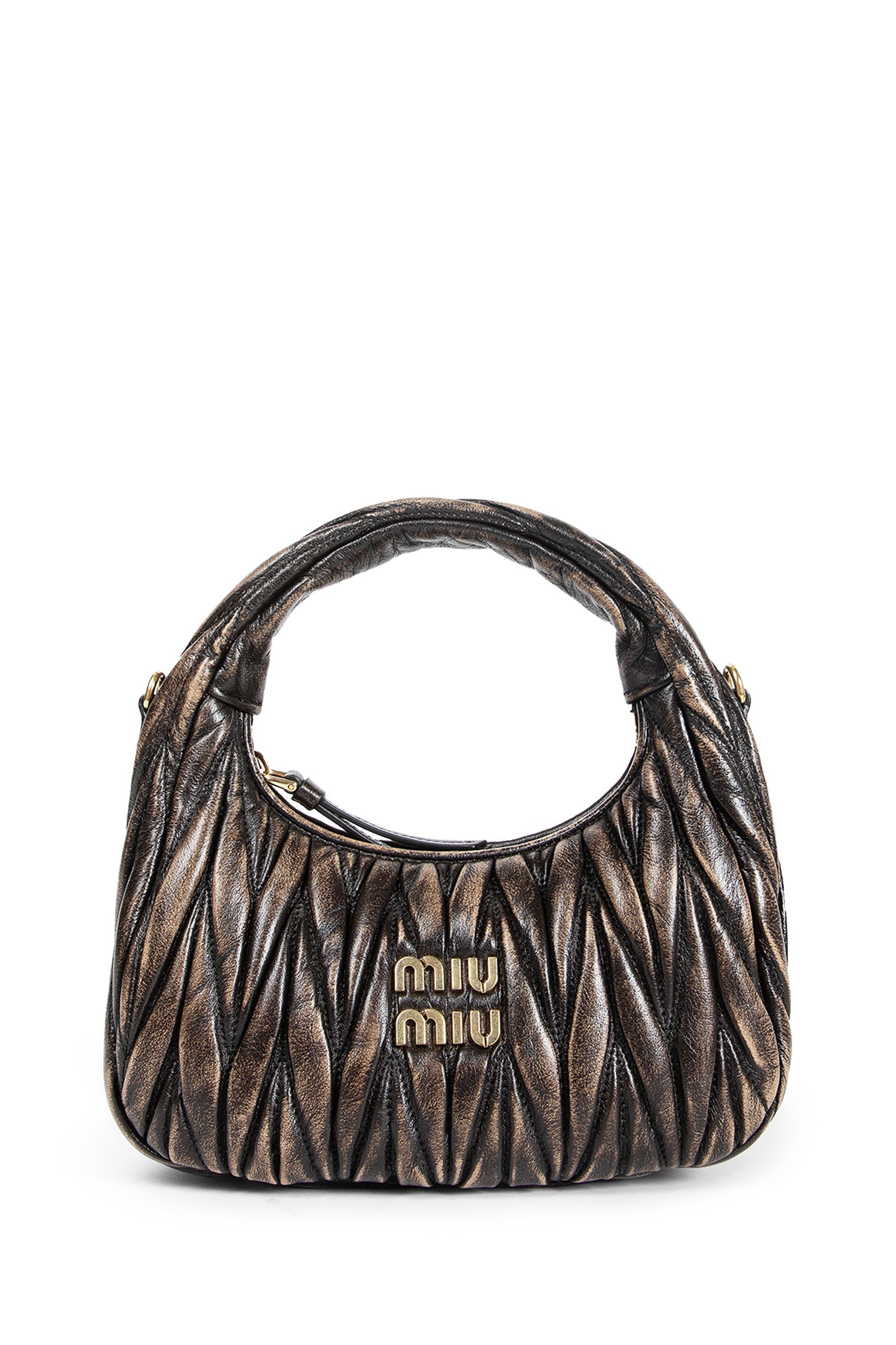 Оригінальна Wander Matelassé Nappa Bag Miu miu – боковий вид