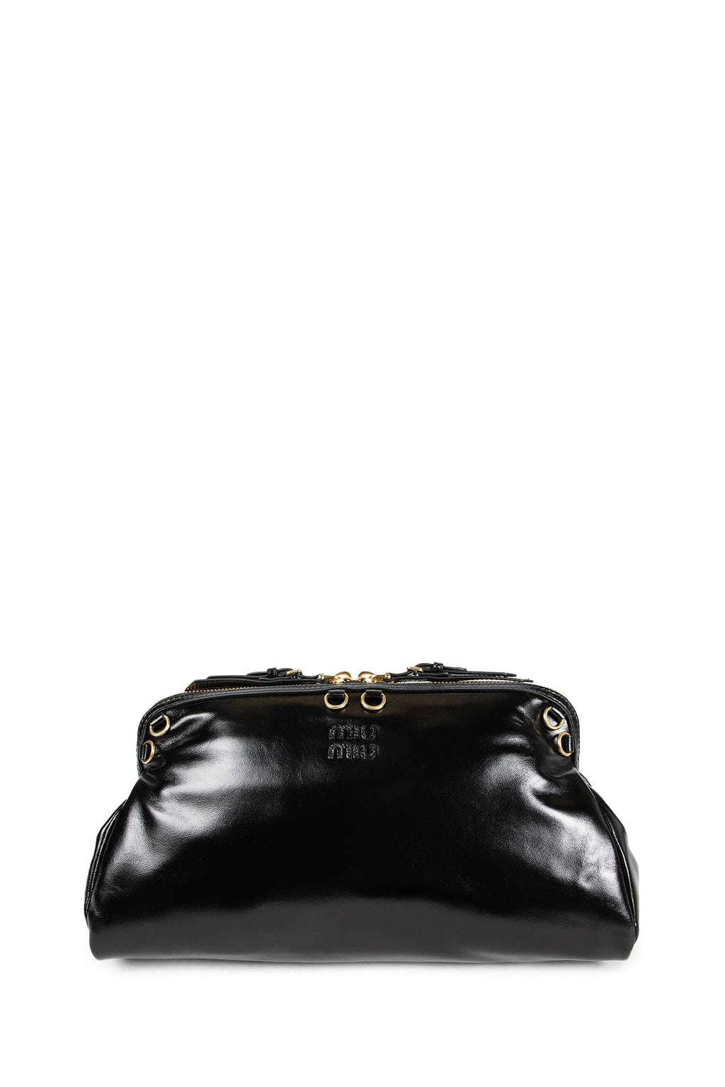 Patent Leather Clutch Miu miu – Гарантія оригінальності – боковий вид
