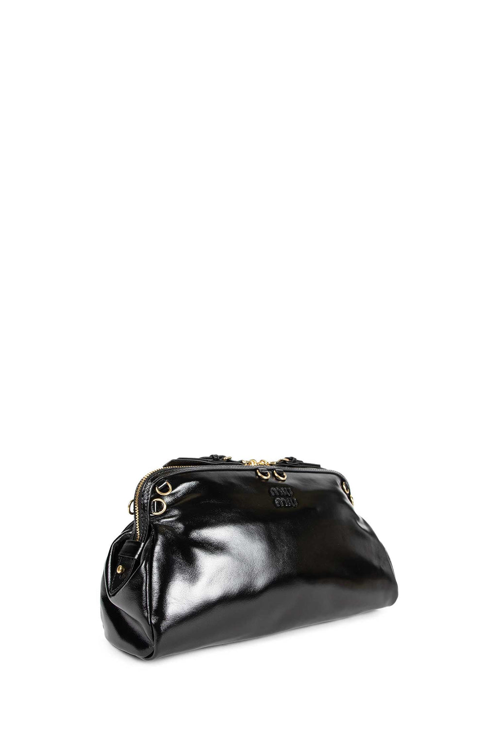 Patent Leather Clutch Miu miu – Гарантія оригінальності – вид ззаду
