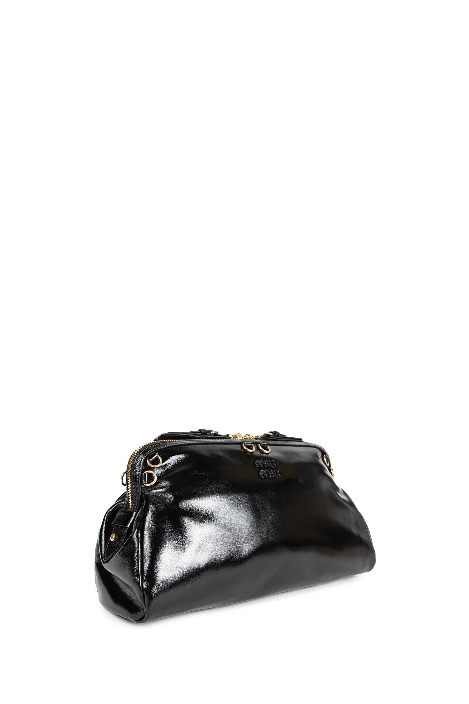 Patent Leather Clutch Miu miu – Гарантія оригінальності – вид ззаду