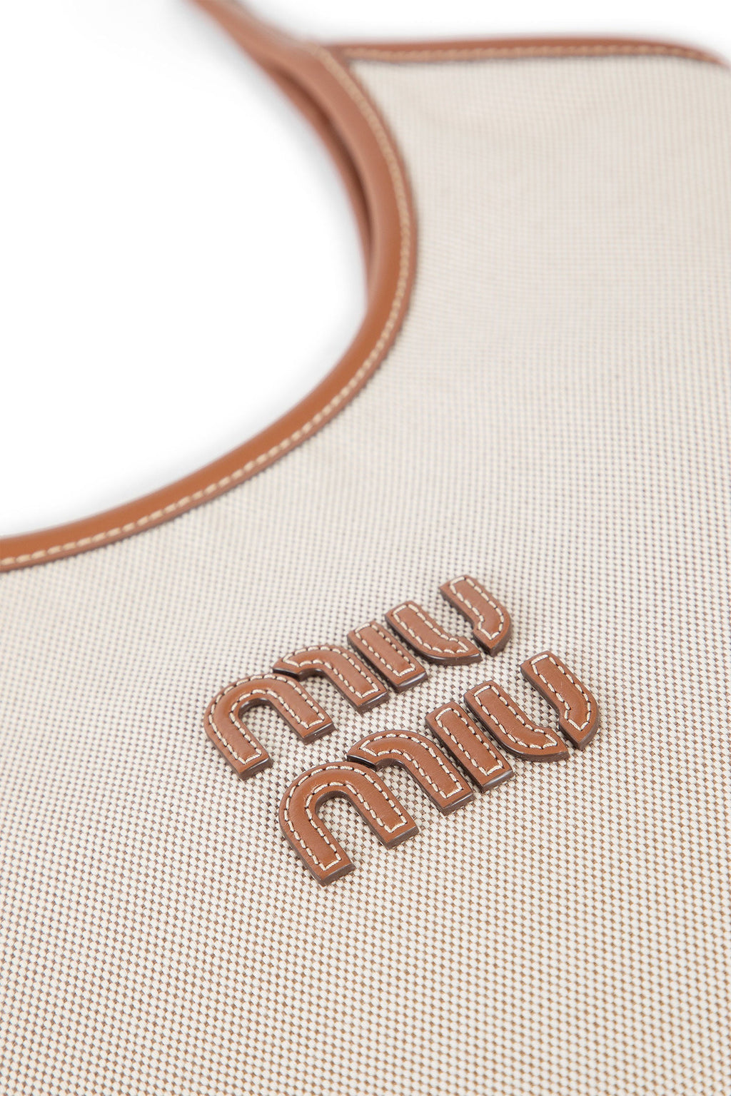 Ivy Canvas And Leather Bag Miu miu – Гарантія оригінальності – детальний вид