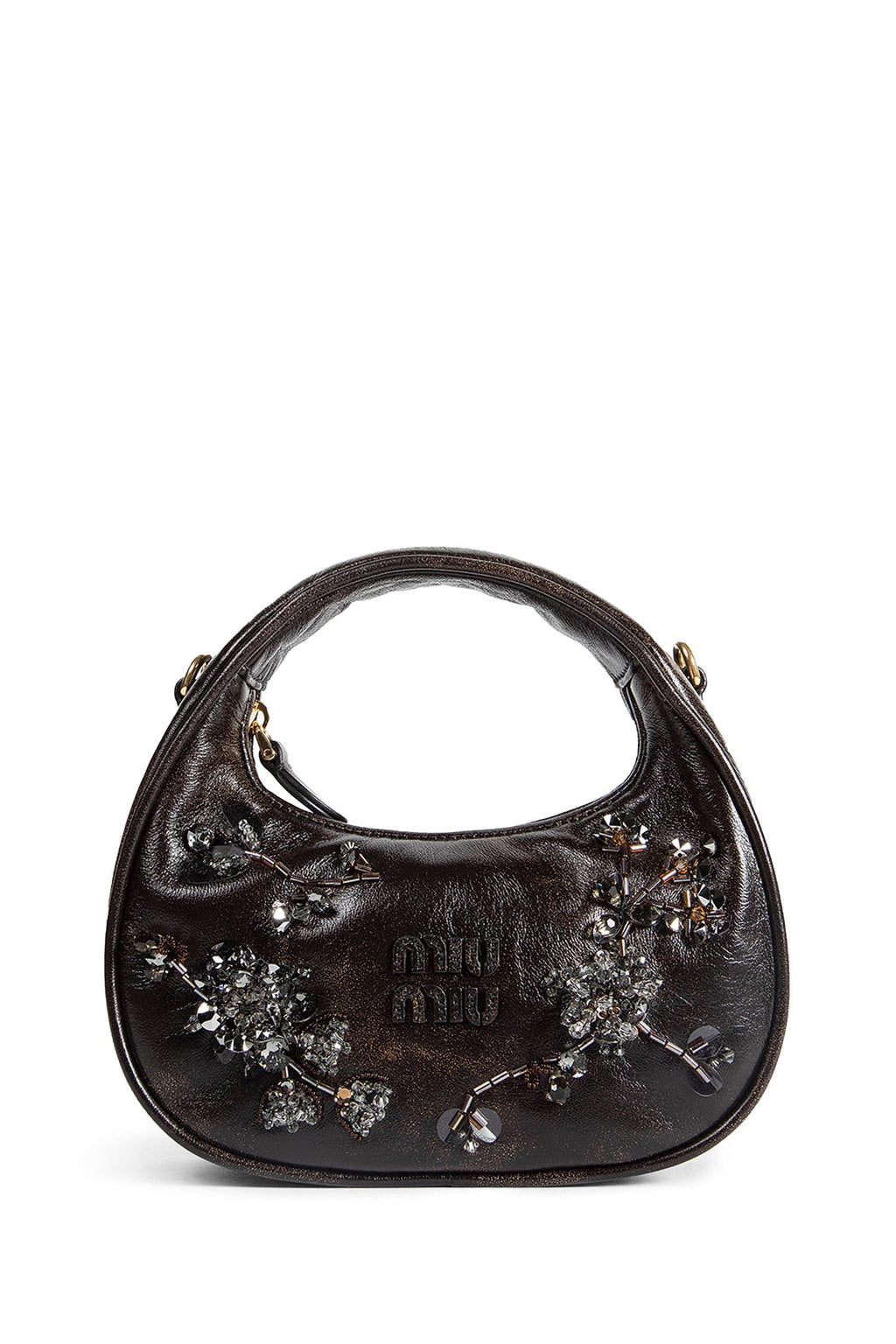Wander Embroidered Mini Bag Miu miu оригінал – Купити в Україні – боковий вид