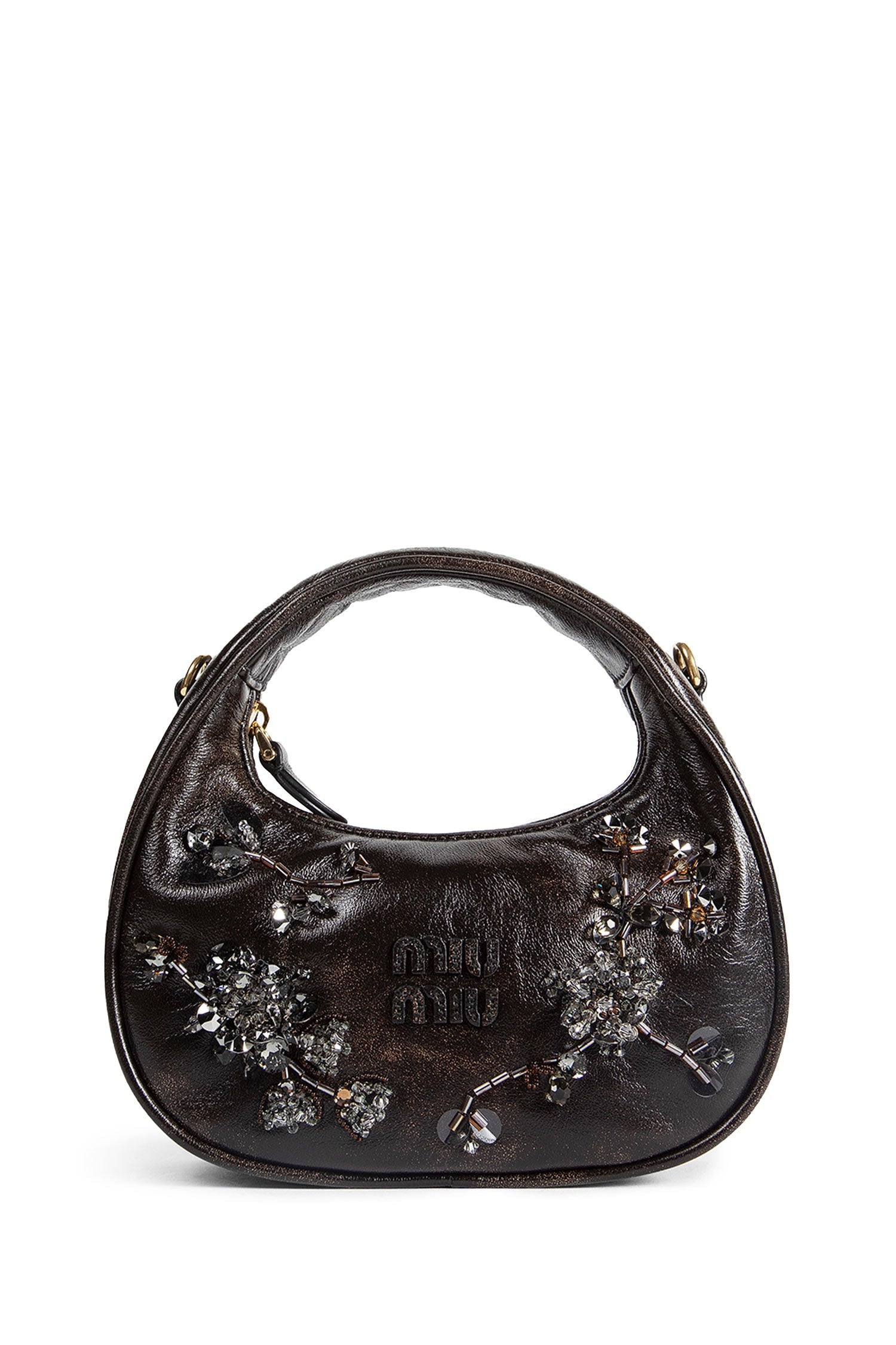 Wander Embroidered Mini Bag Miu miu оригінал – Купити в Україні – боковий вид
