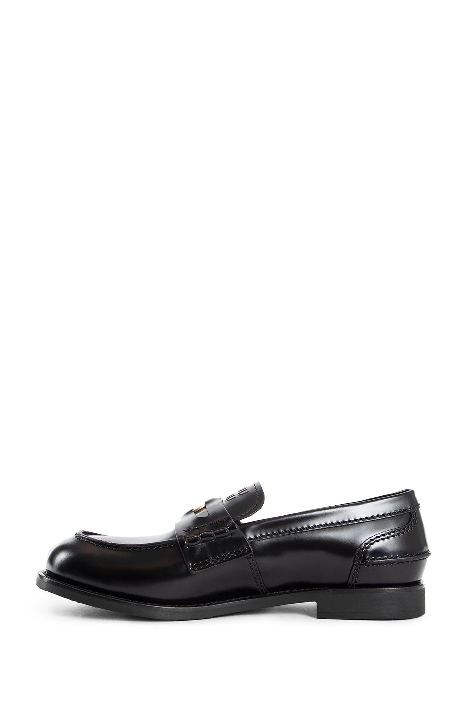 Brushed Leather Penny Loafers Miu miu – Гарантія оригінальності – збільшений вид